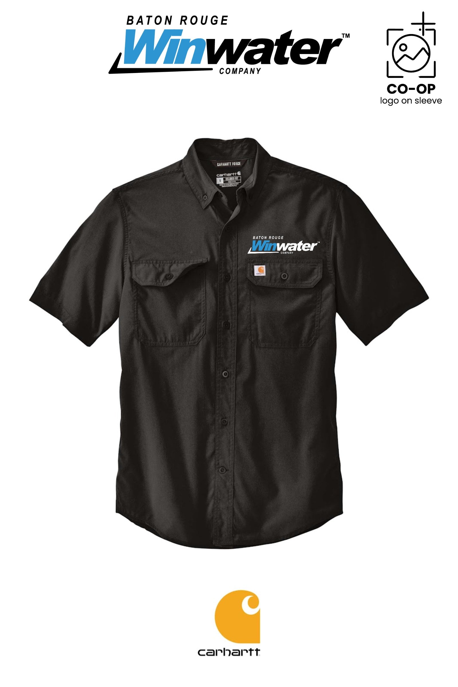 Carhartt Force® Solid Short Sleeve Shirt - Baton Rouge Winwater