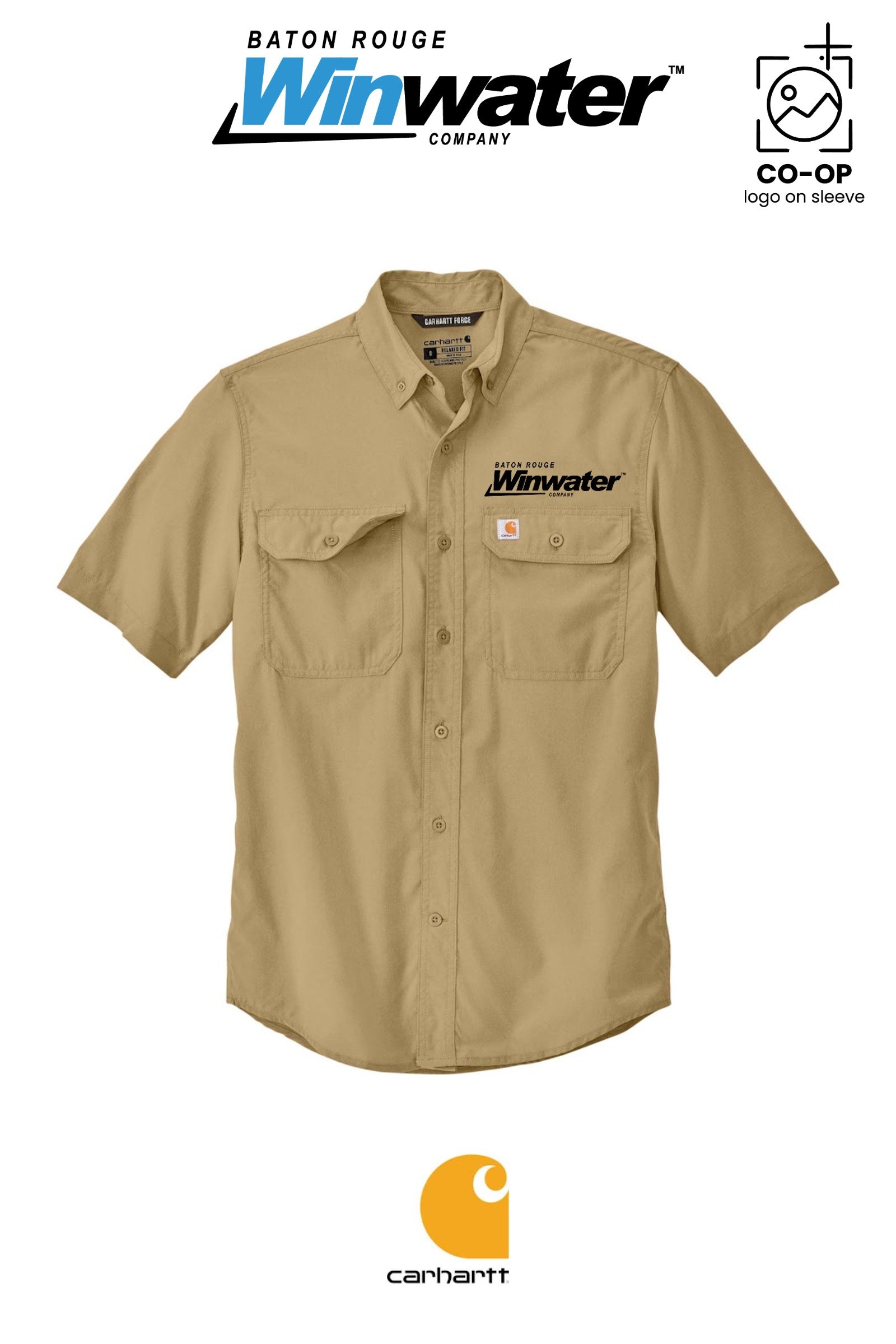 Carhartt Force® Solid Short Sleeve Shirt - Baton Rouge Winwater