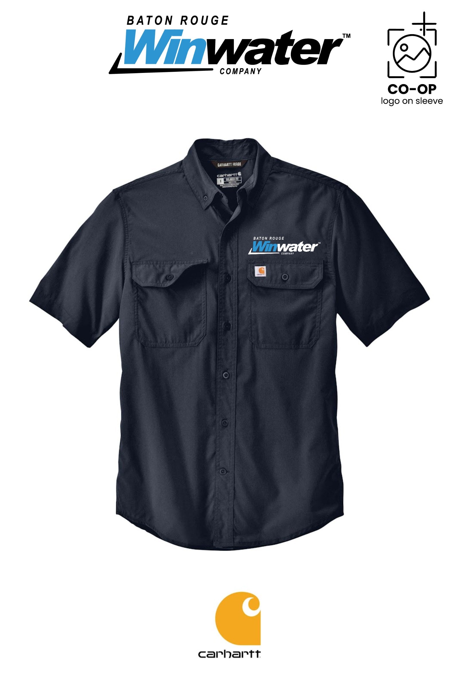 Carhartt Force® Solid Short Sleeve Shirt - Baton Rouge Winwater