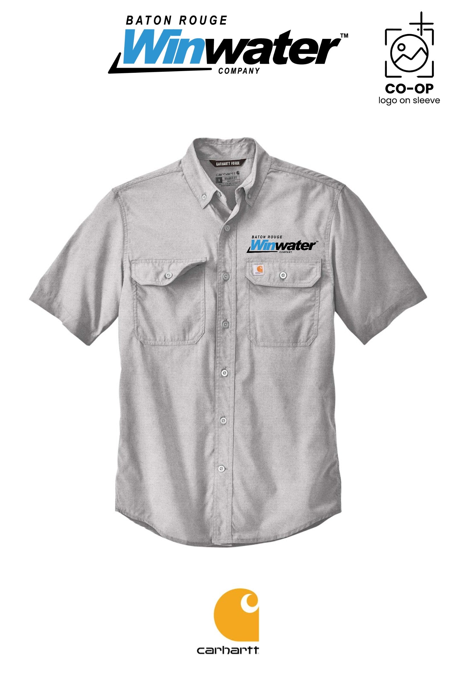 Carhartt Force® Solid Short Sleeve Shirt - Baton Rouge Winwater