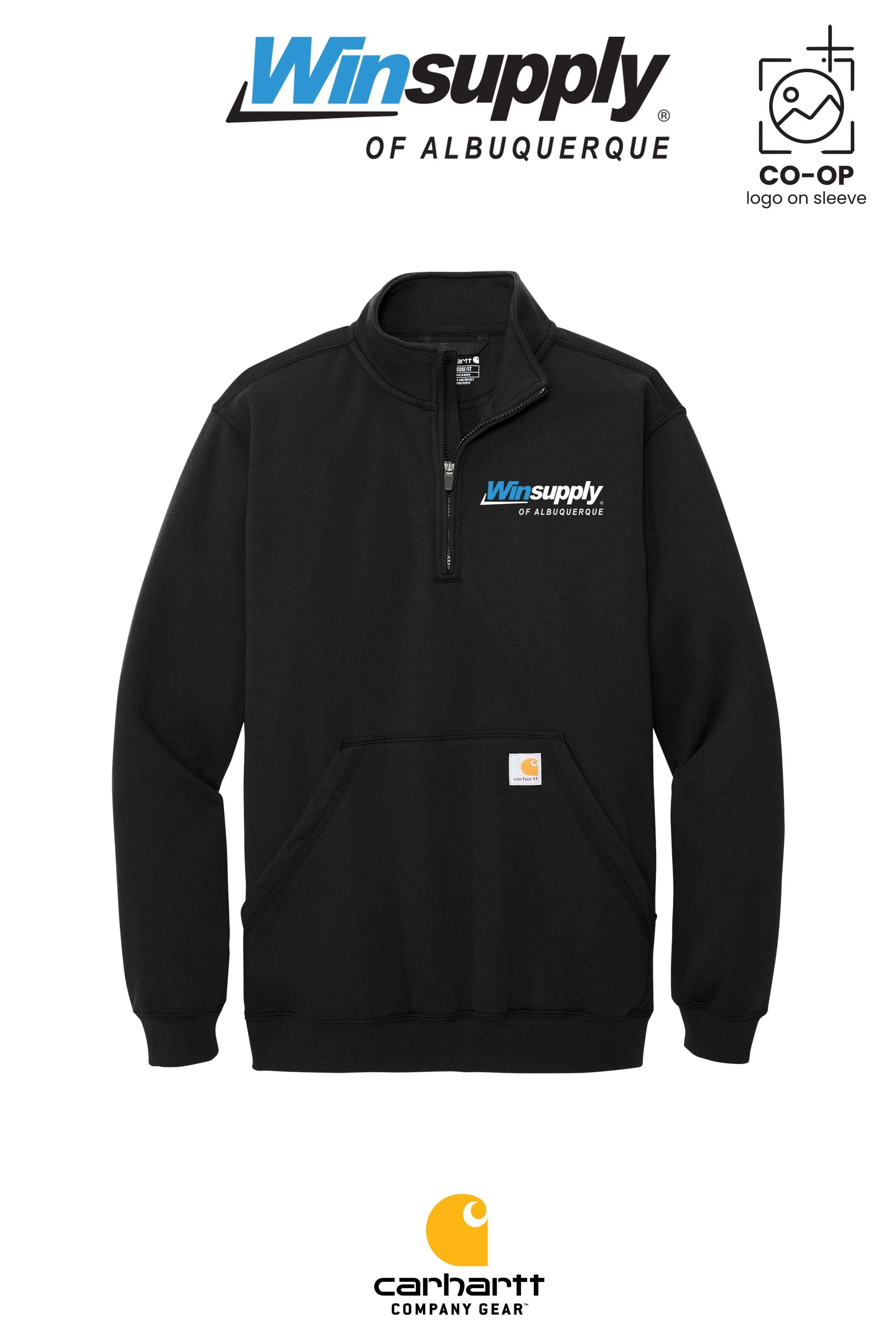Carhartt® Midweight 1/4-Zip Mock Neck Sweatshirt - Winsupply of Albuquerque