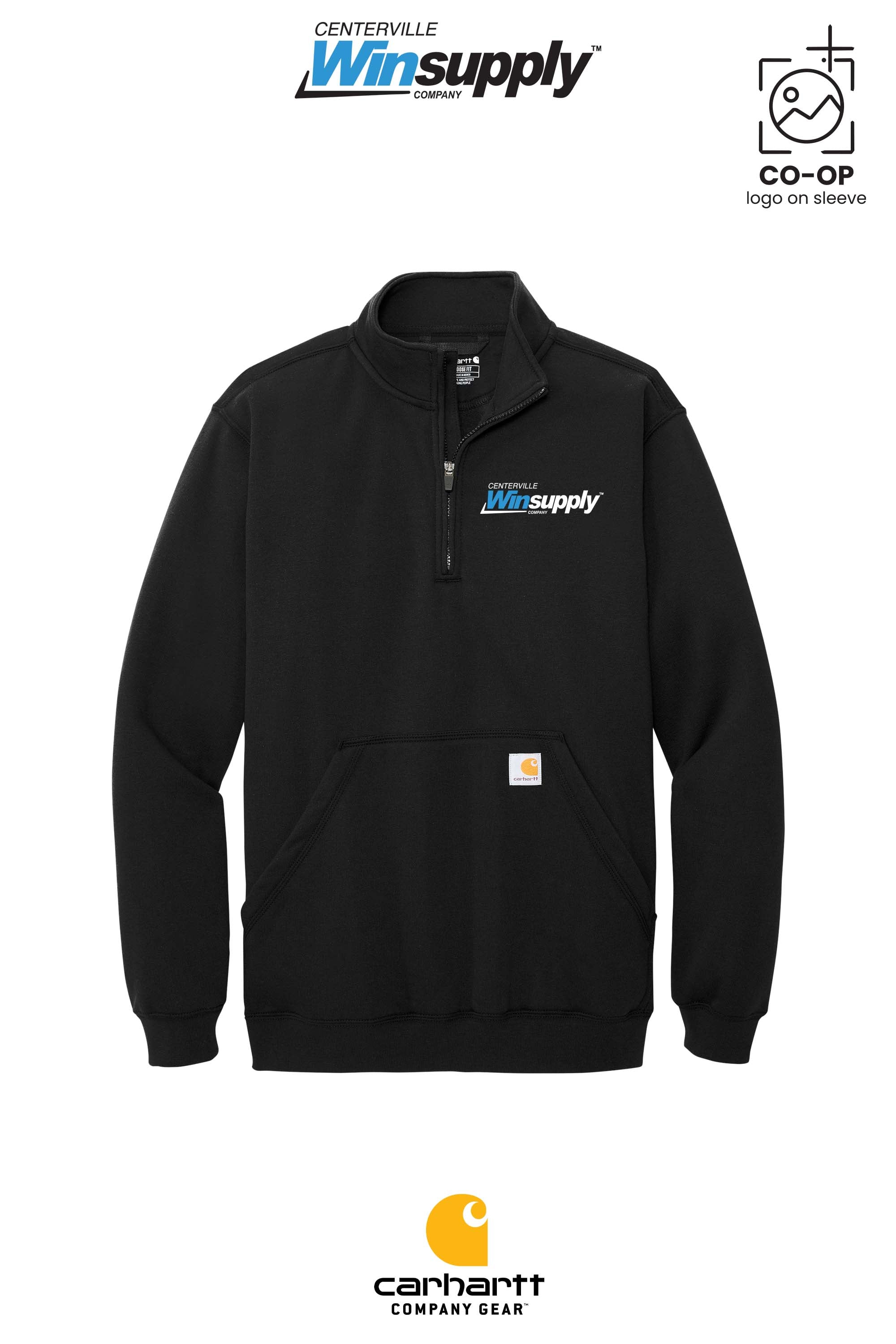 Carhartt® Midweight 1/4-Zip Mock Neck Sweatshirt - Winsupply Centerville OH