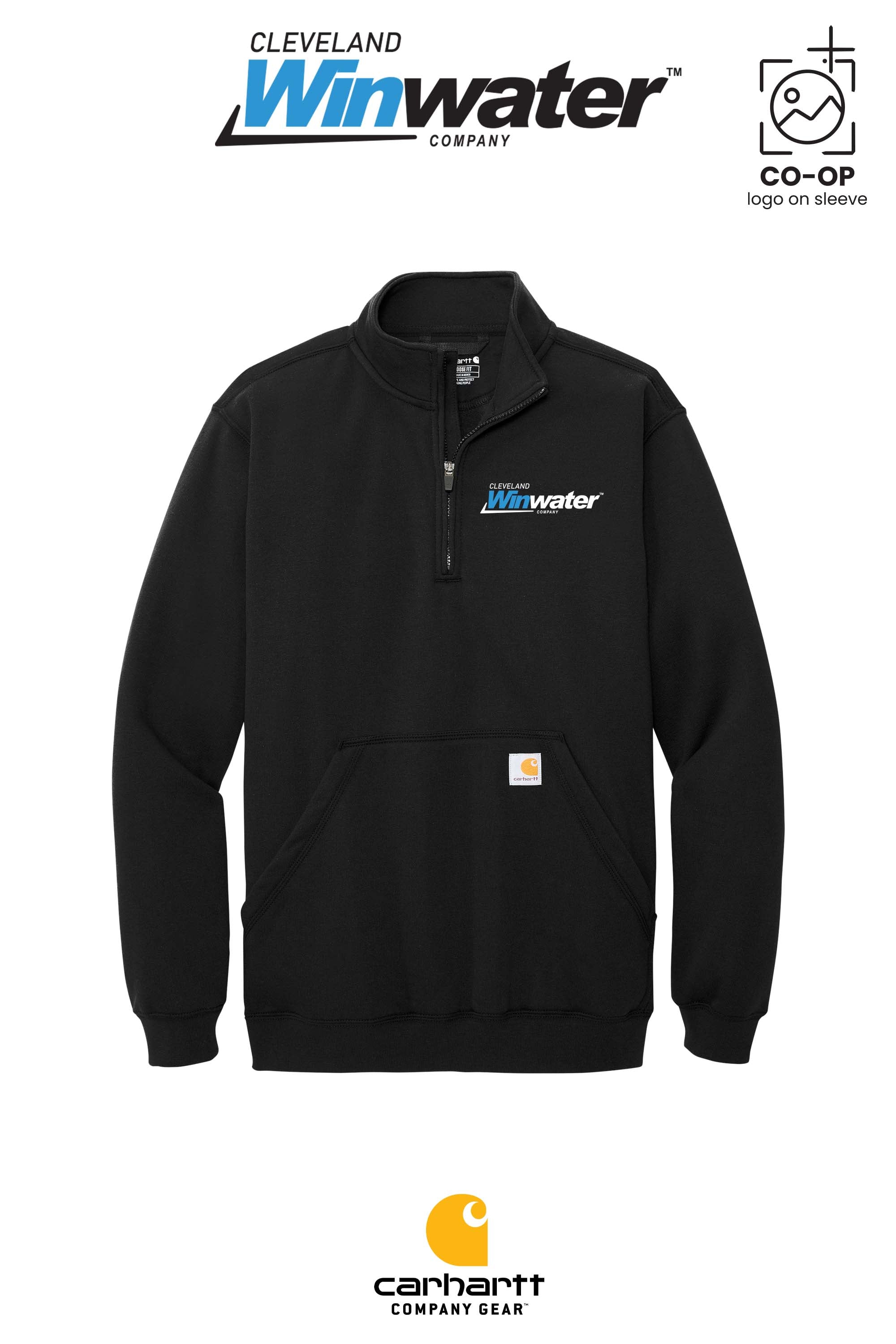 Carhartt® Midweight 1/4-Zip Mock Neck Sweatshirt - Winwater of Cleveland