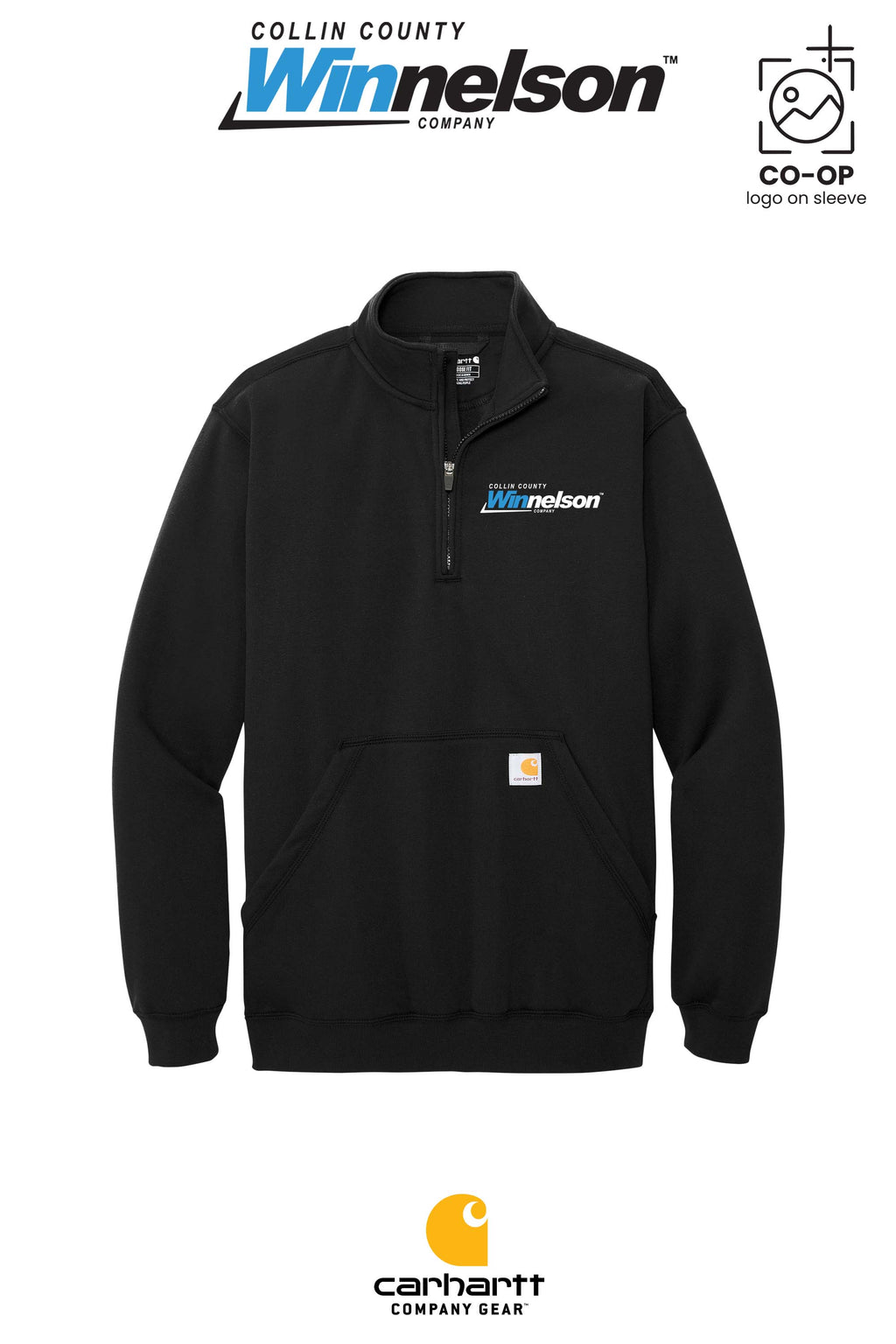 Carhartt® Midweight 1/4-Zip Mock Neck Sweatshirt - Collin County Winnelson