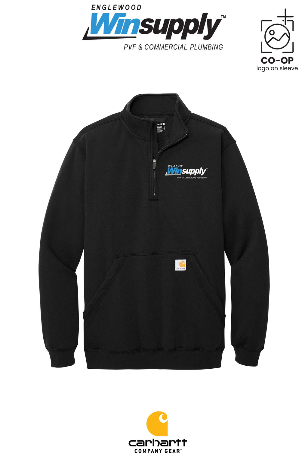 Carhartt® Midweight 1/4-Zip Mock Neck Sweatshirt - Englewood Winsupply