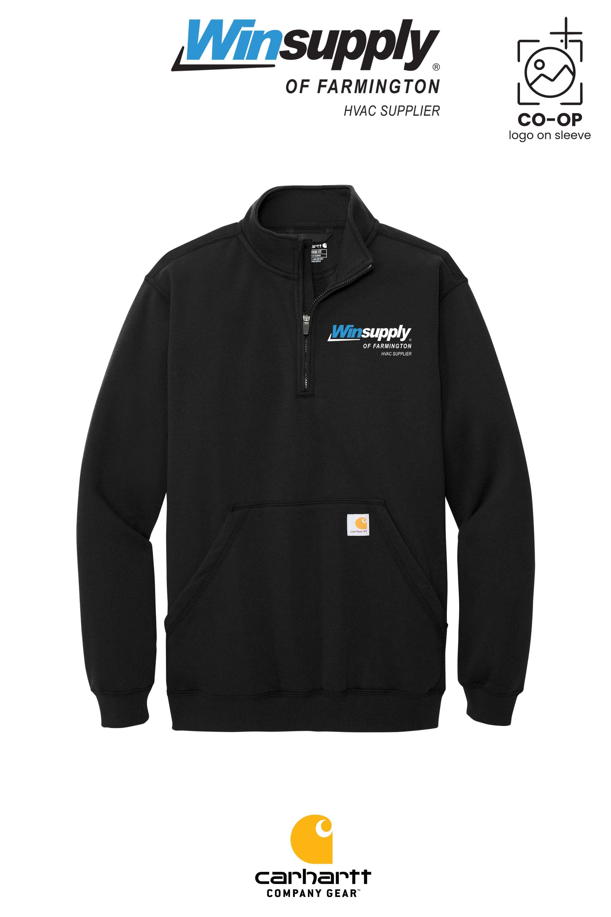 Carhartt® Midweight 1/4-Zip Mock Neck Sweatshirt - Winsupply of Farmington