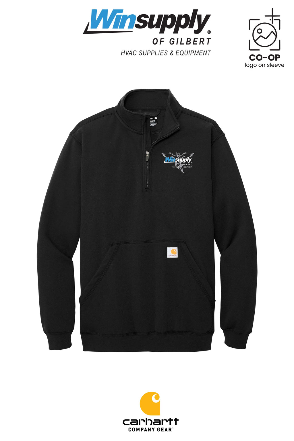 Carhartt® Midweight 1/4-Zip Mock Neck Sweatshirt - Winsupply of Gilbert
