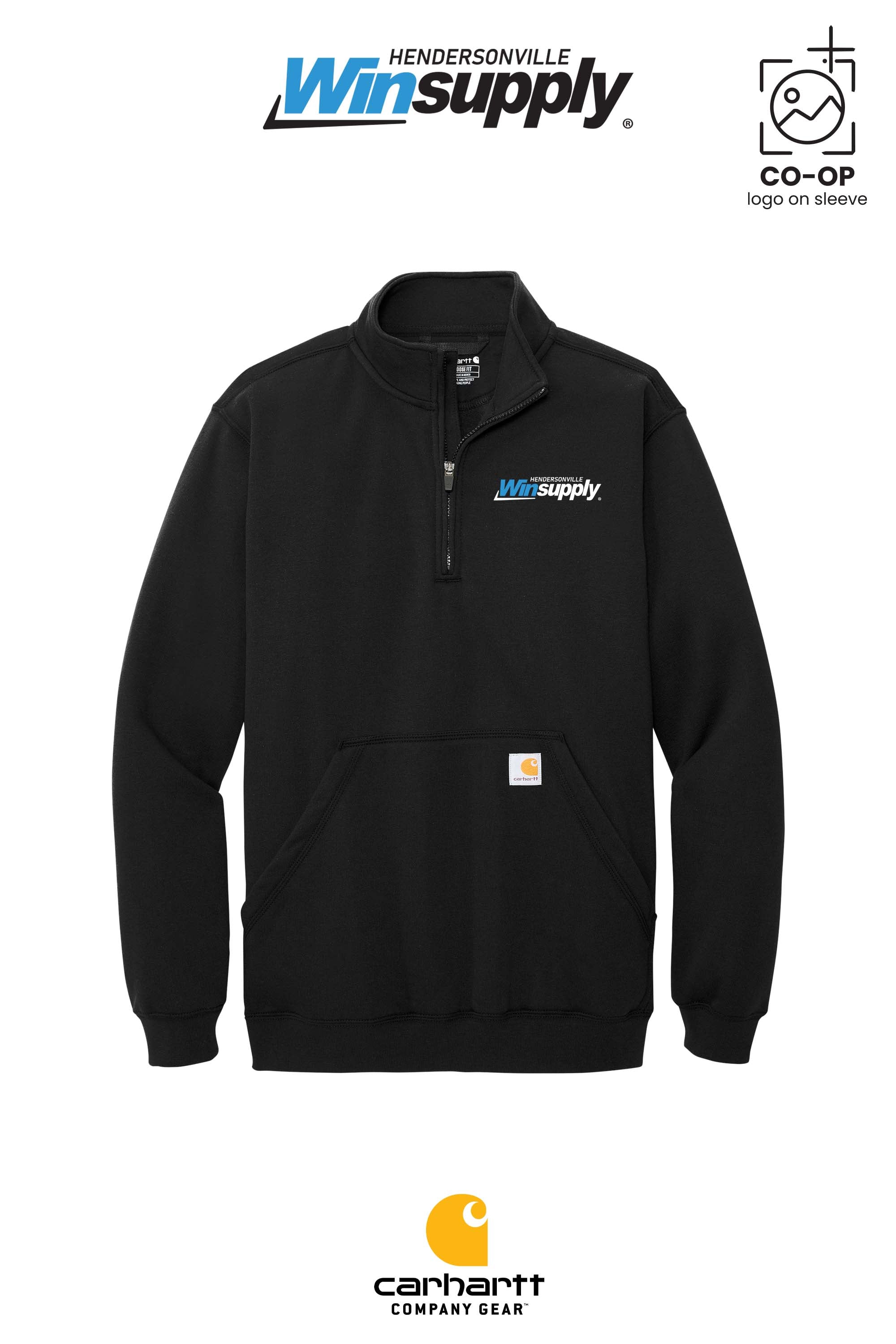 Carhartt® Midweight 1/4-Zip Mock Neck Sweatshirt - Winsupply of Hendersonville