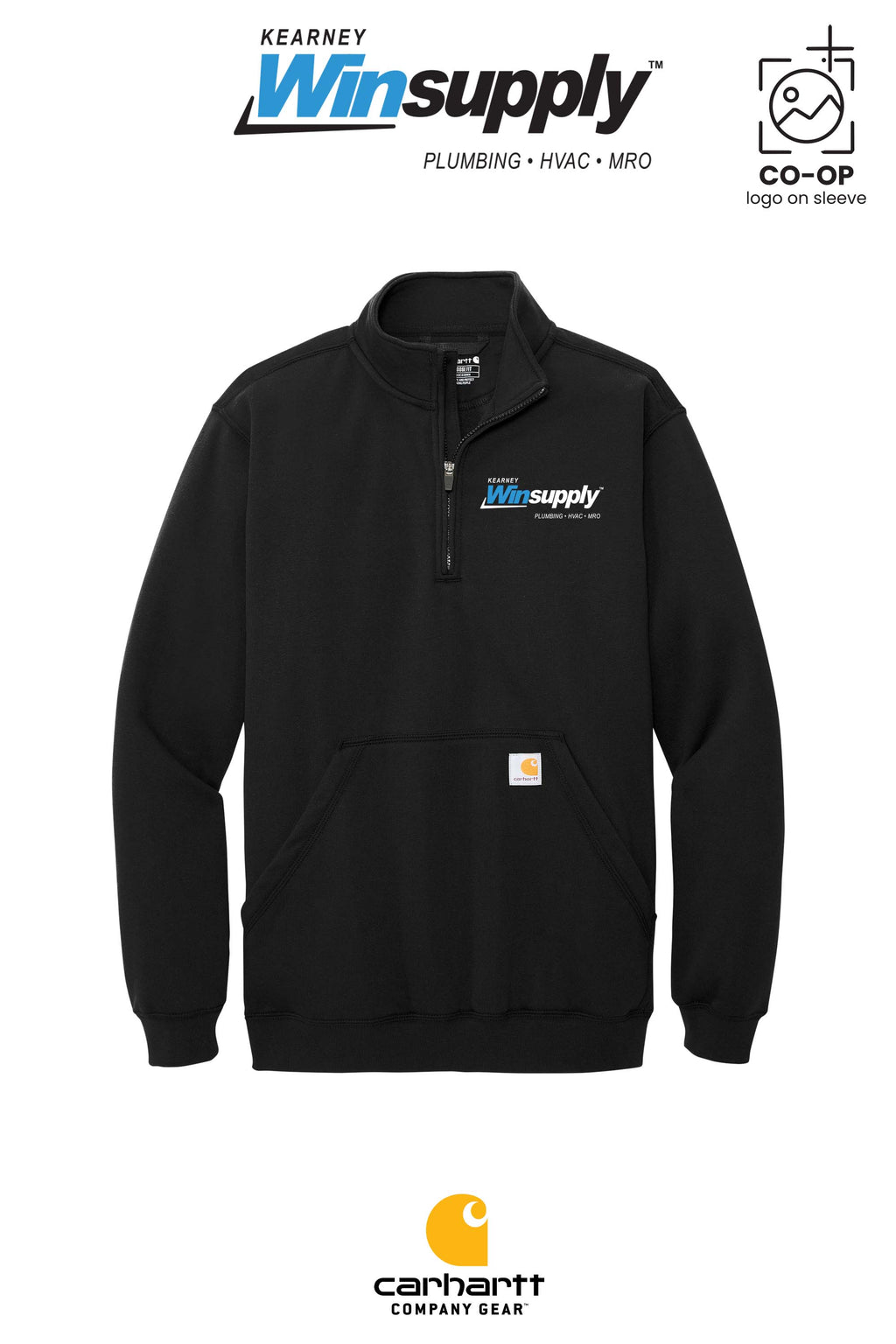 Carhartt® Midweight 1/4-Zip Mock Neck Sweatshirt - Kearney Winsupply