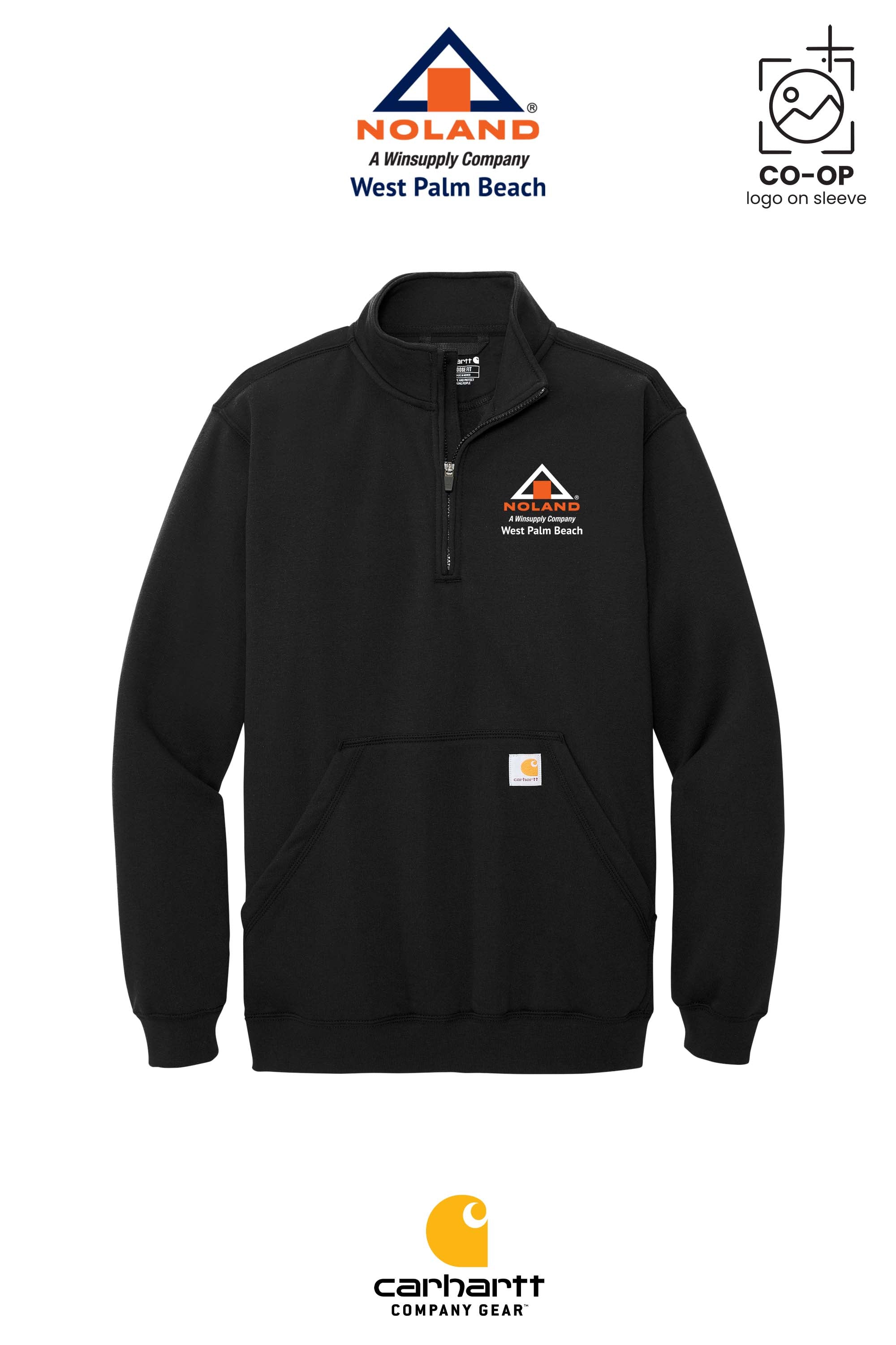 Carhartt® Midweight 1/4-Zip Mock Neck Sweatshirt - Noland West Palm Beach