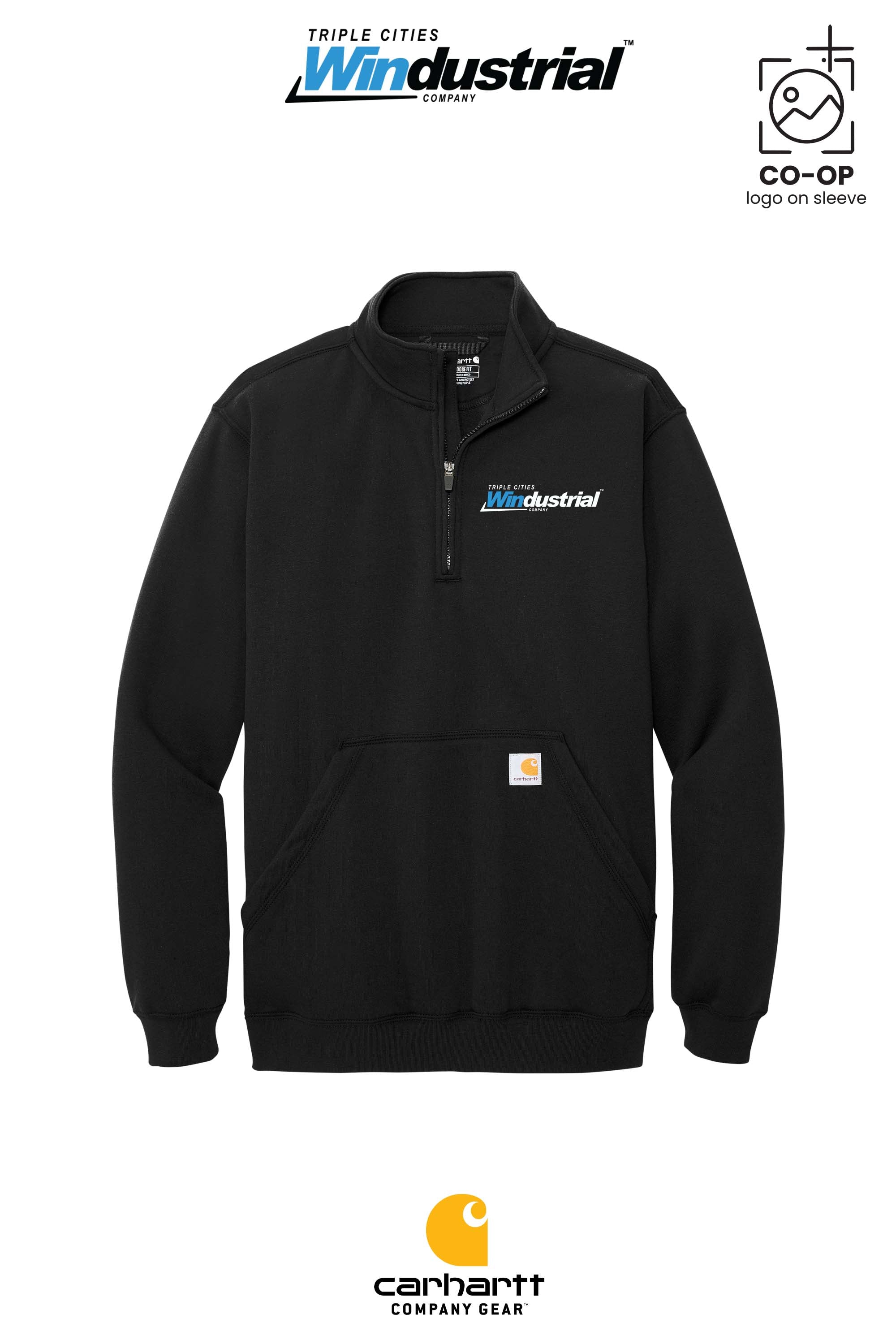 Carhartt® Midweight 1/4-Zip Mock Neck Sweatshirt - Windustrial Triple Cities