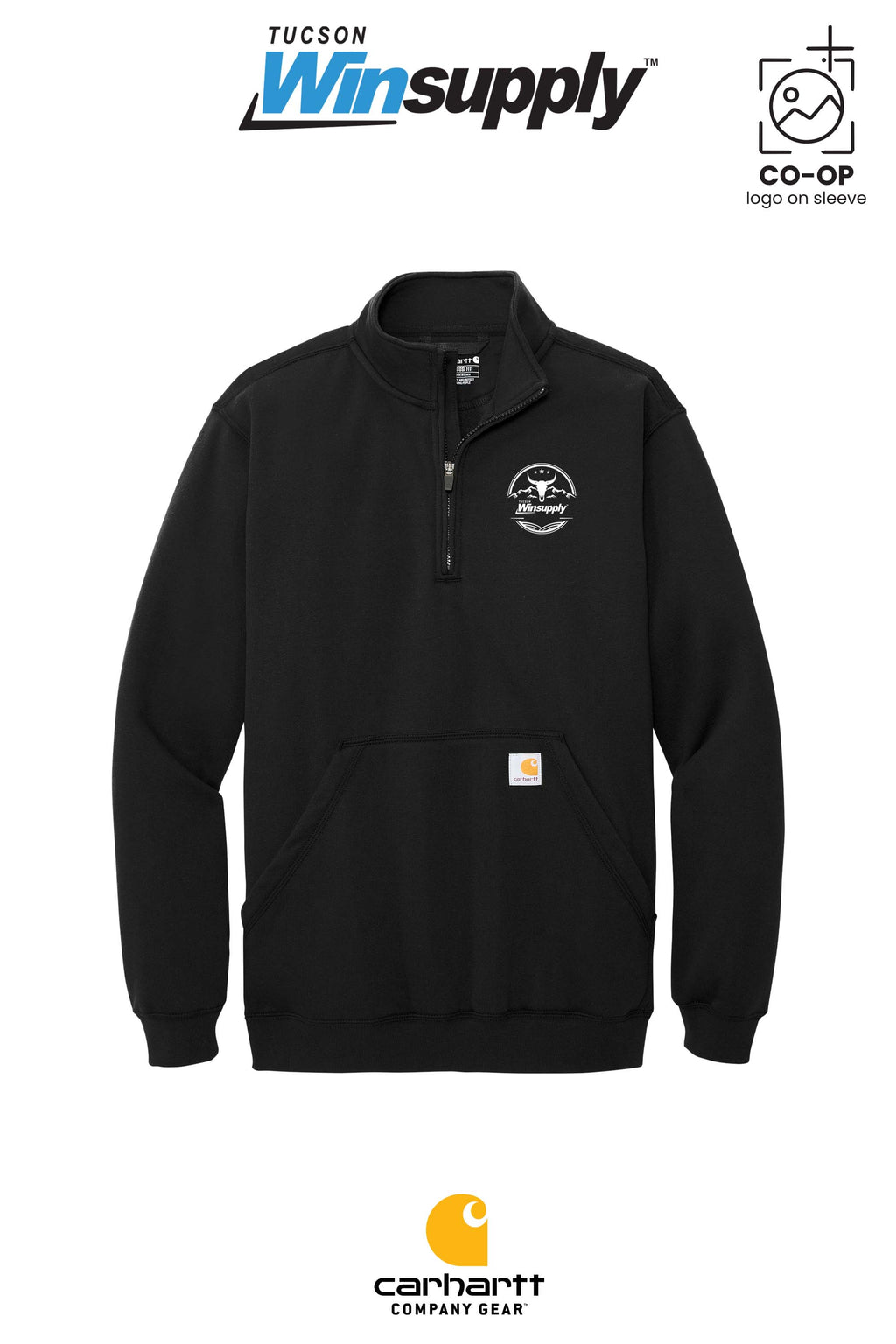 Carhartt® Midweight 1/4-Zip Mock Neck Sweatshirt - Winsupply Tucson AZ