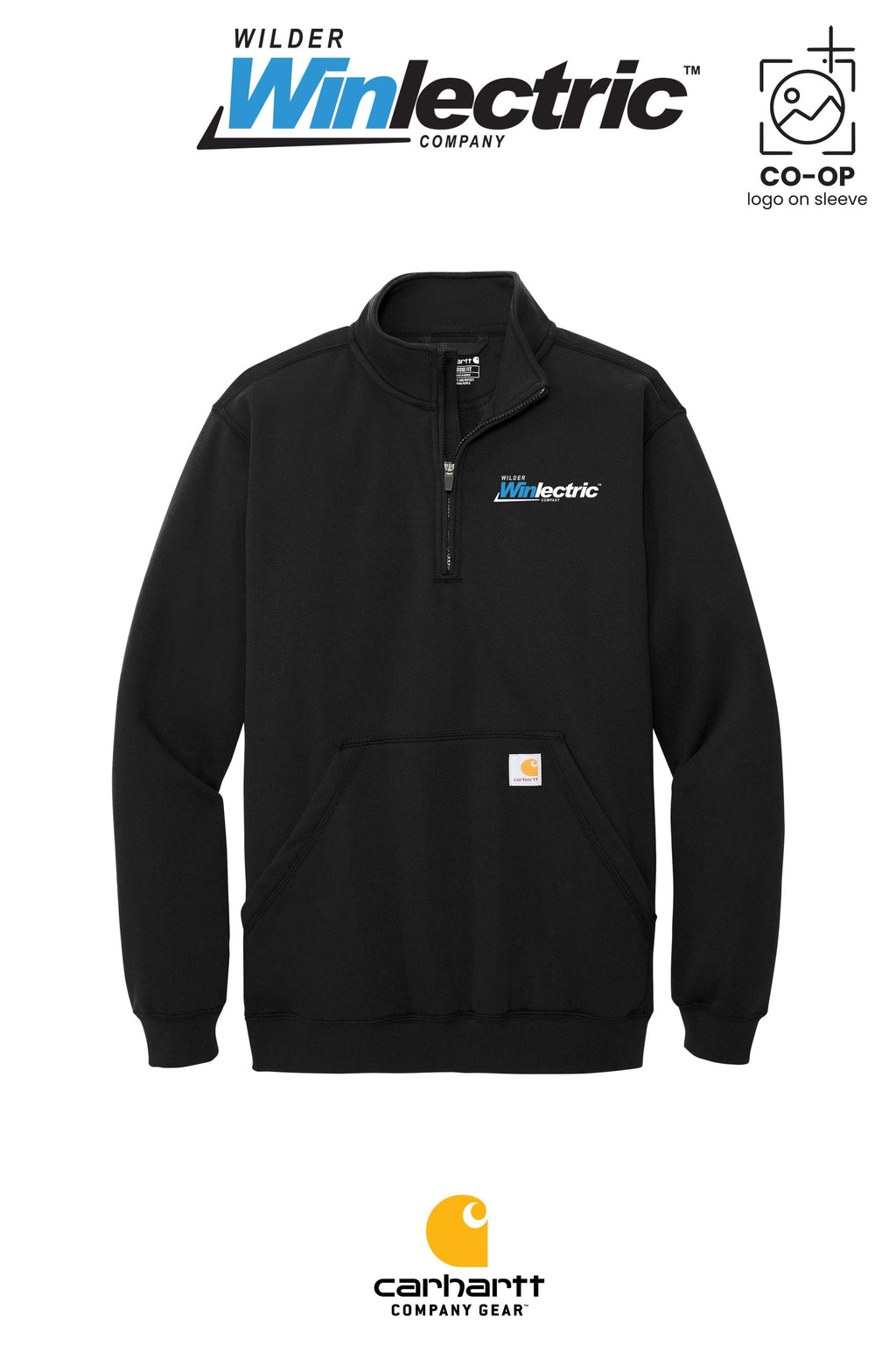 Carhartt® Midweight 1/4-Zip Mock Neck Sweatshirt - Wilder Winlectric