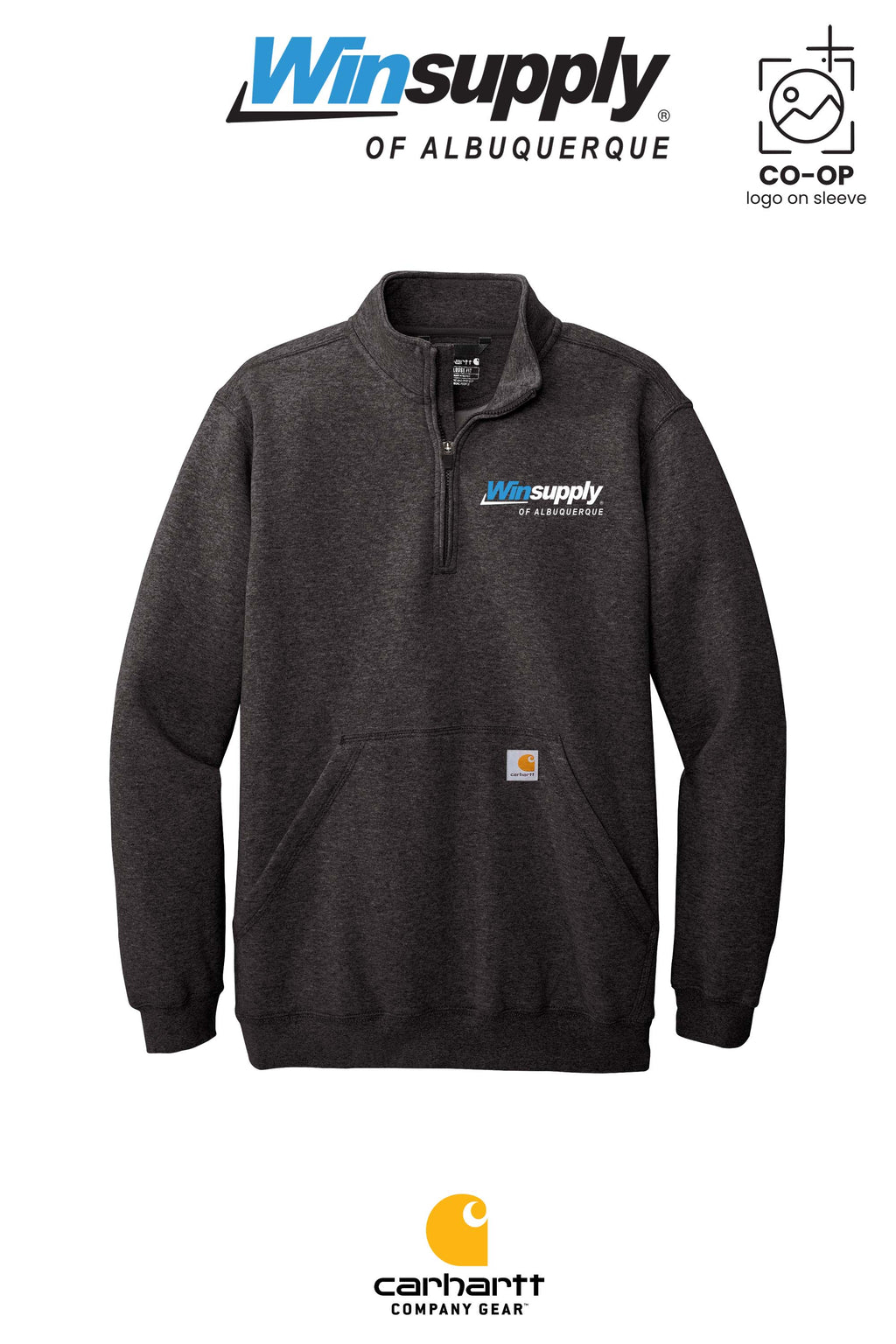Carhartt® Midweight 1/4-Zip Mock Neck Sweatshirt - Winsupply of Albuquerque