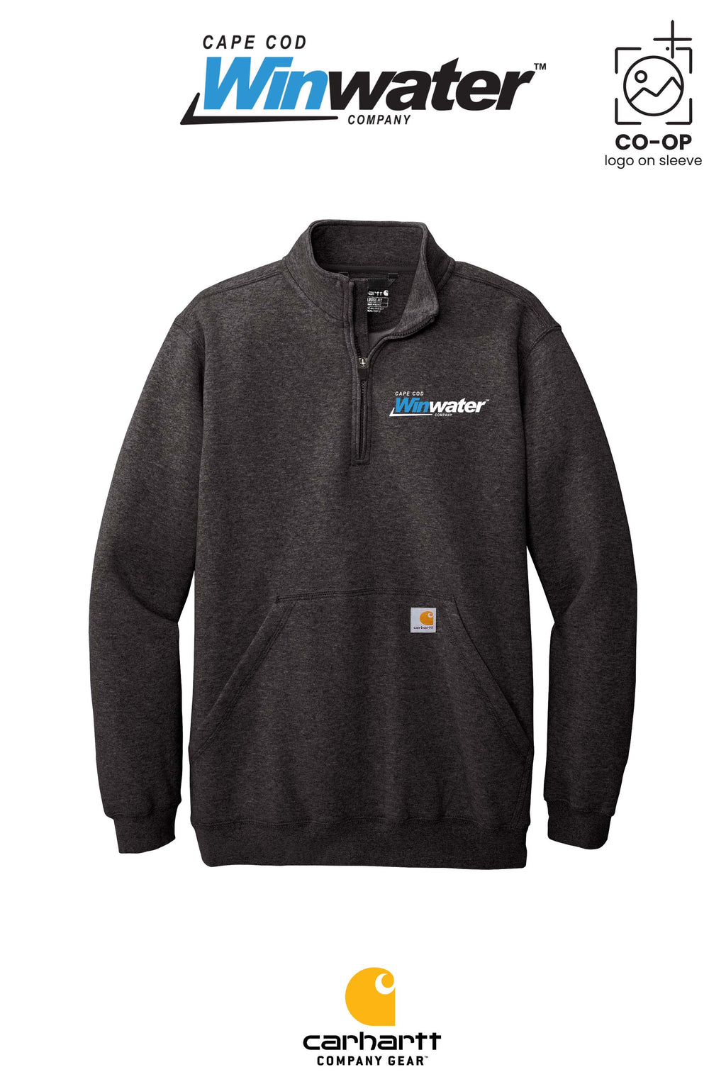 Carhartt® Midweight 1/4-Zip Mock Neck Sweatshirt - Winwater Cape Cod
