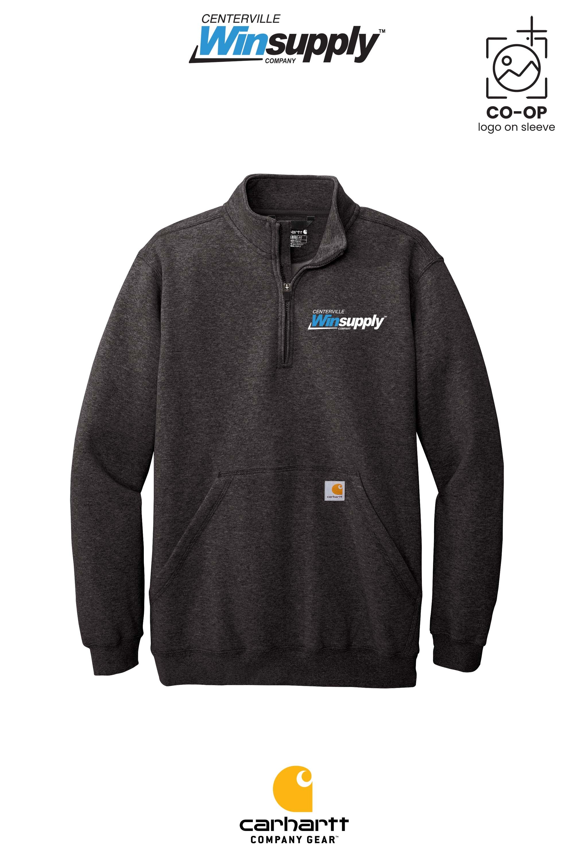 Carhartt® Midweight 1/4-Zip Mock Neck Sweatshirt - Winsupply Centerville OH