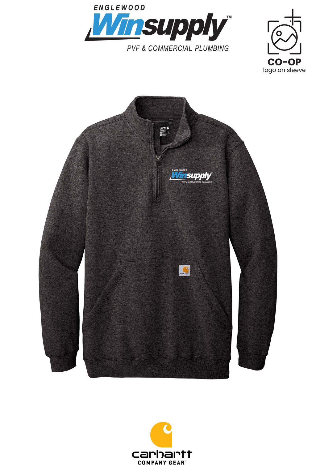 Carhartt® Midweight 1/4-Zip Mock Neck Sweatshirt - Englewood Winsupply