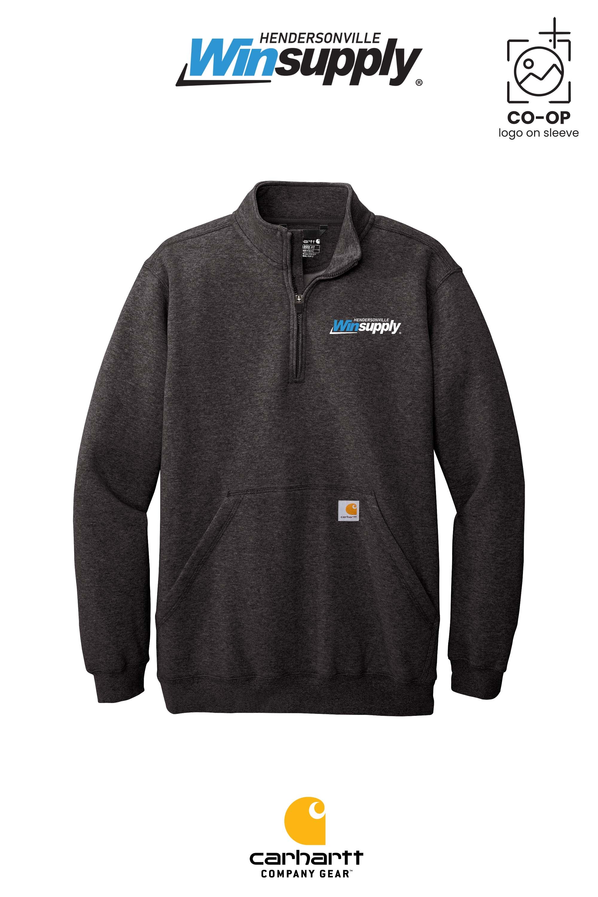Carhartt® Midweight 1/4-Zip Mock Neck Sweatshirt - Winsupply of Hendersonville