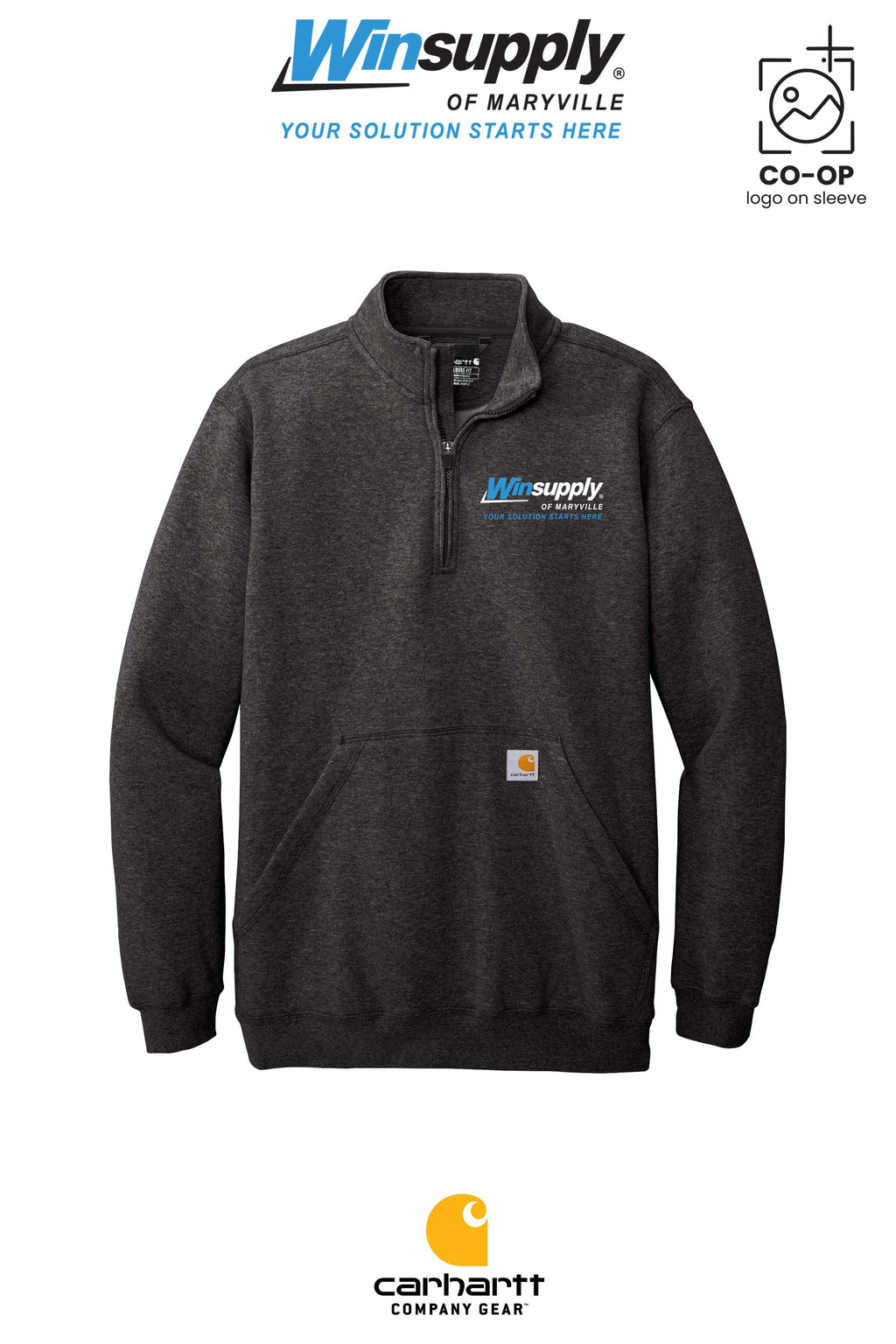 Carhartt® Midweight 1/4-Zip Mock Neck Sweatshirt - Winsupply of Maryville