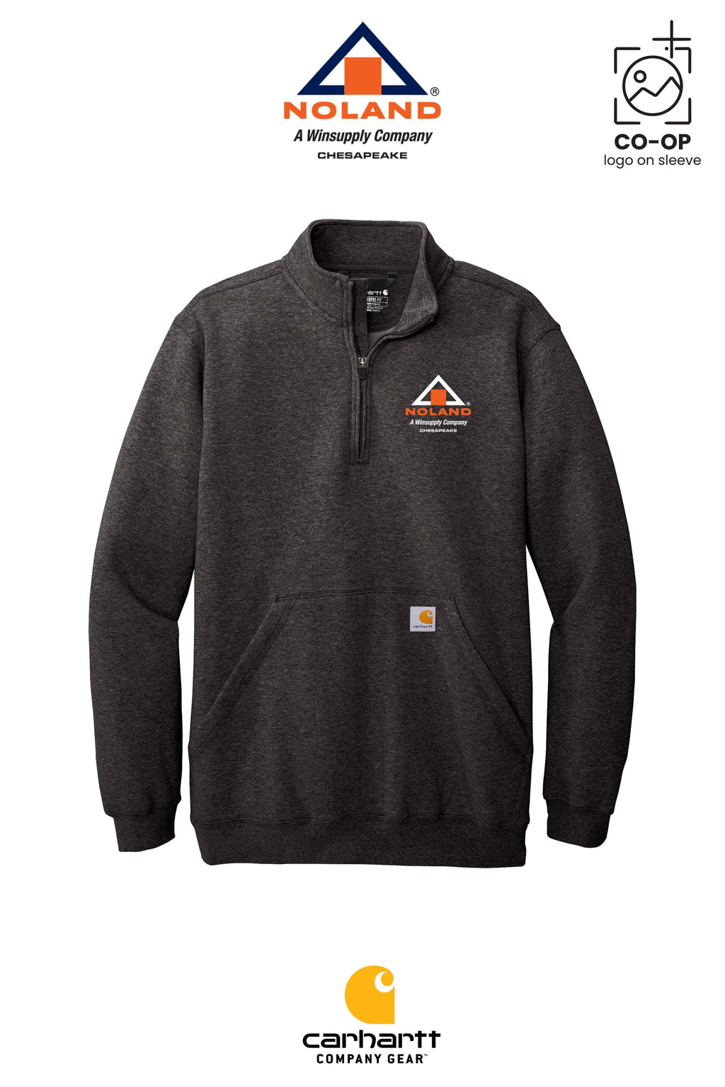 Carhartt® Midweight 1/4-Zip Mock Neck Sweatshirt - Noland Company Chesapeake