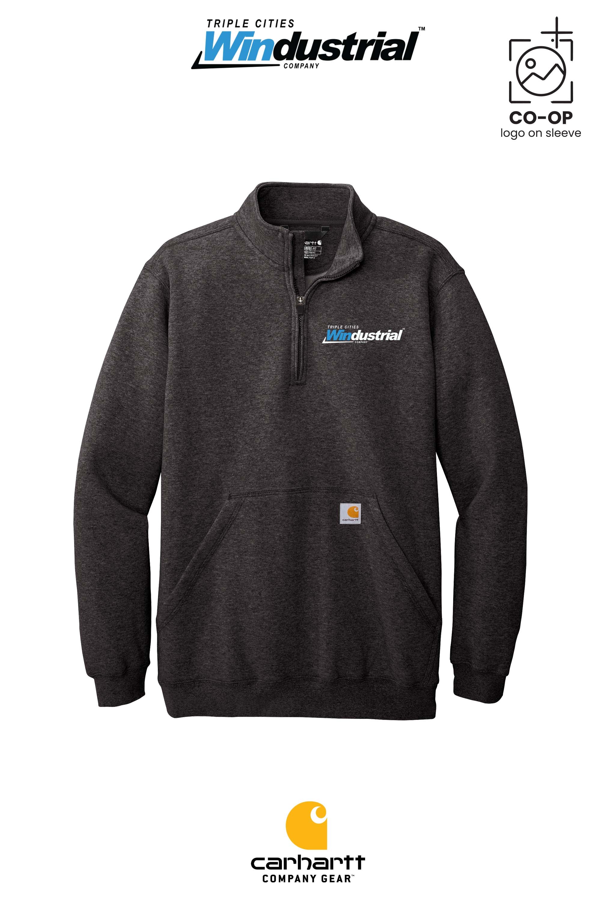 Carhartt® Midweight 1/4-Zip Mock Neck Sweatshirt - Windustrial Triple Cities