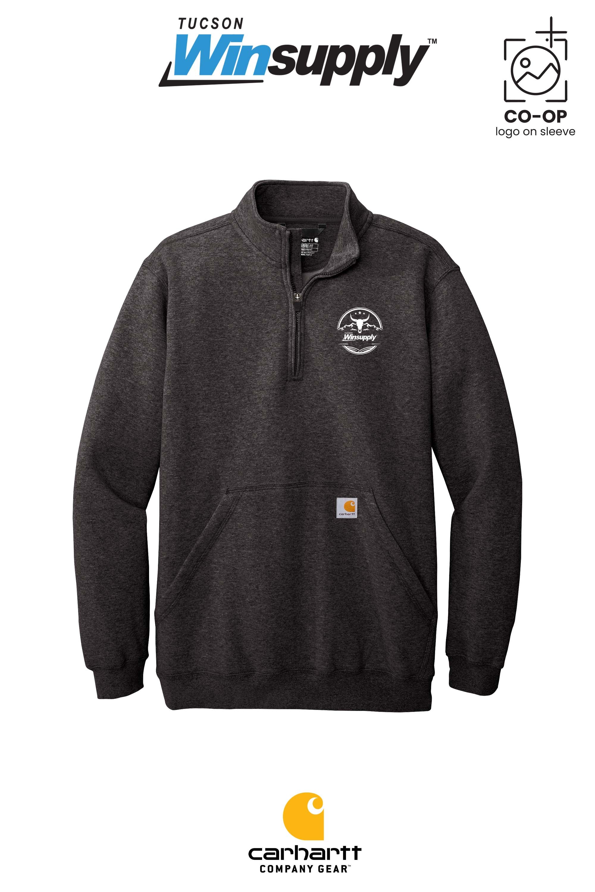 Carhartt® Midweight 1/4-Zip Mock Neck Sweatshirt - Winsupply Tucson AZ