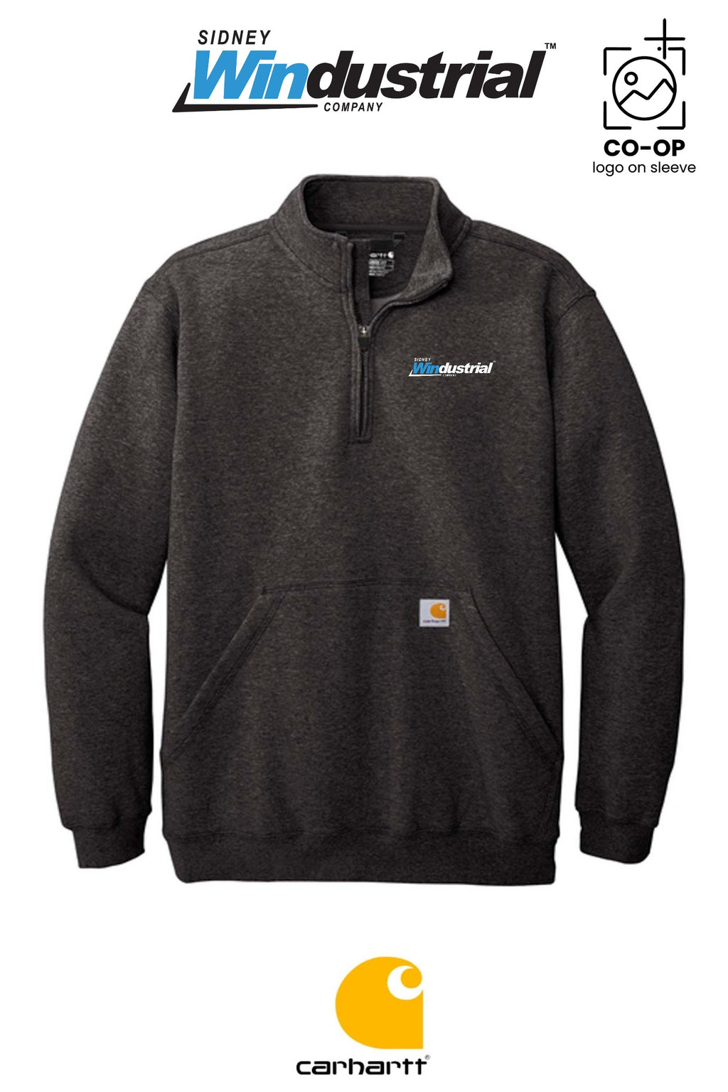 Carhartt® Midweight 1/4-Zip Mock Neck Sweatshirt - Sidney Windustrial