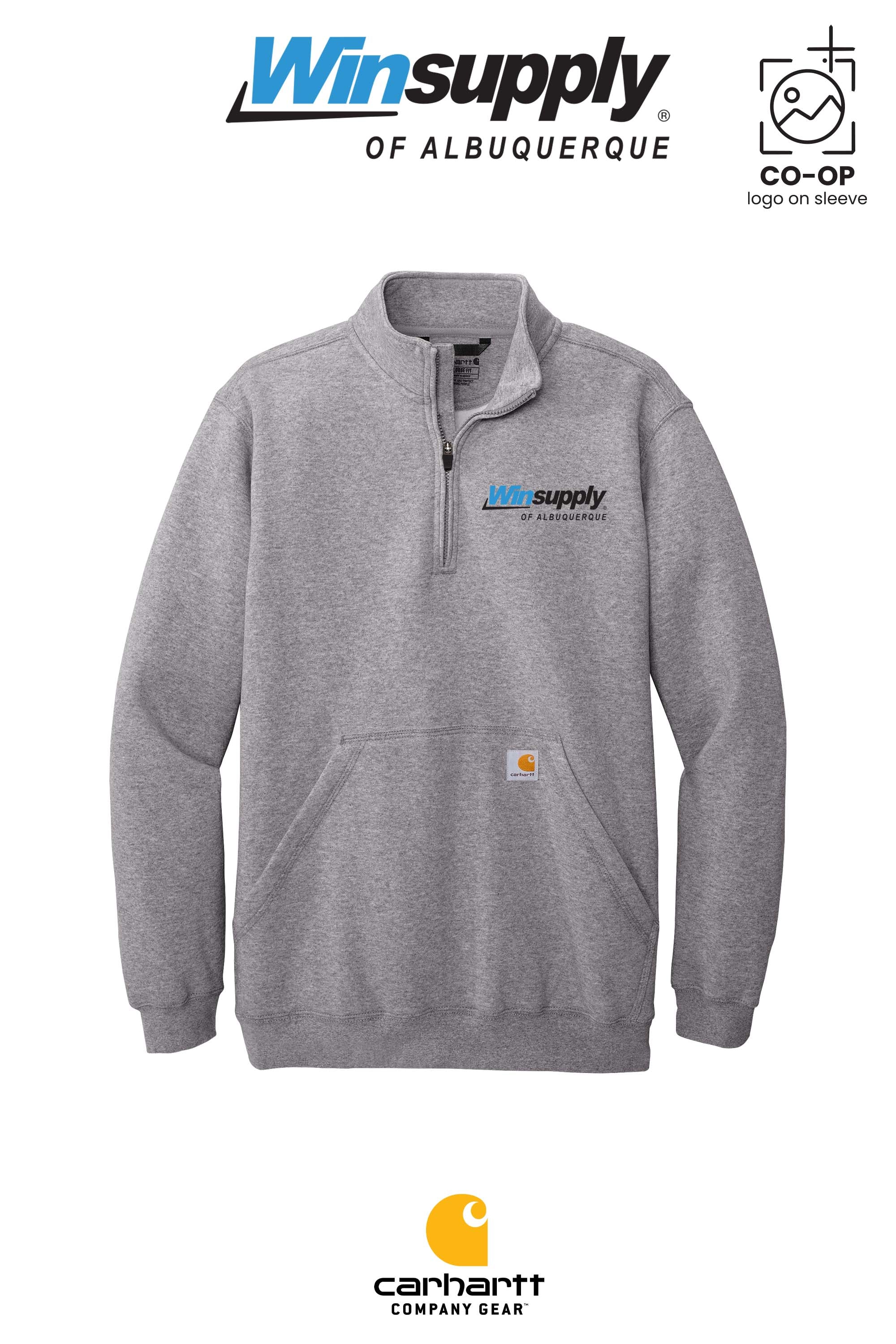 Carhartt® Midweight 1/4-Zip Mock Neck Sweatshirt - Winsupply of Albuquerque