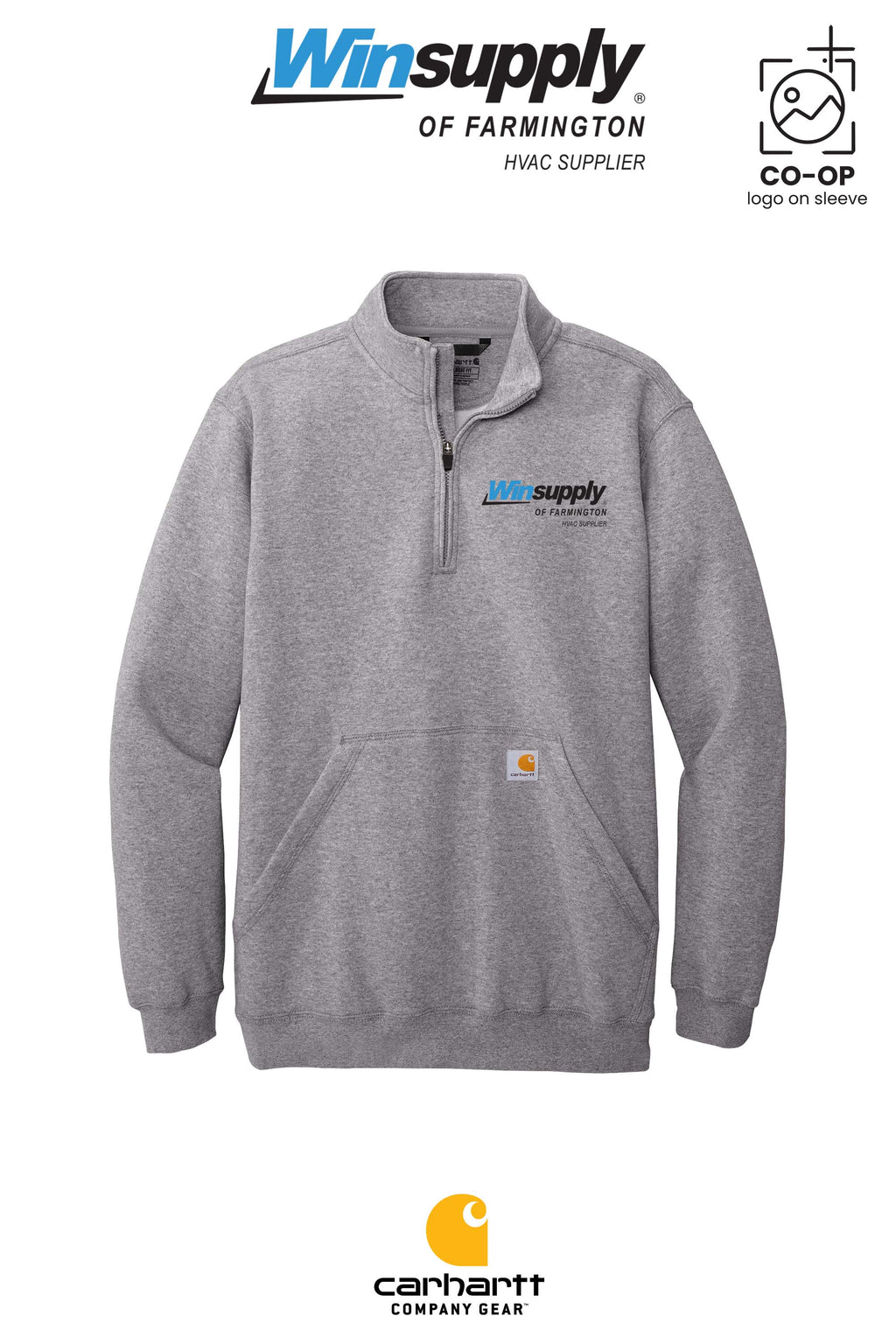Carhartt® Midweight 1/4-Zip Mock Neck Sweatshirt - Winsupply of Farmington
