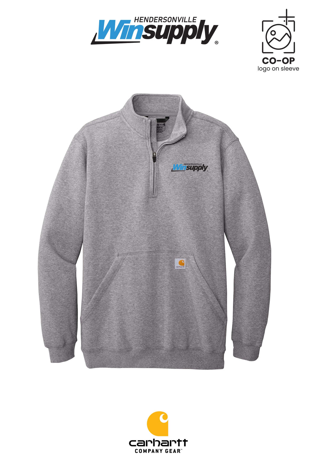 Carhartt® Midweight 1/4-Zip Mock Neck Sweatshirt - Winsupply of Hendersonville