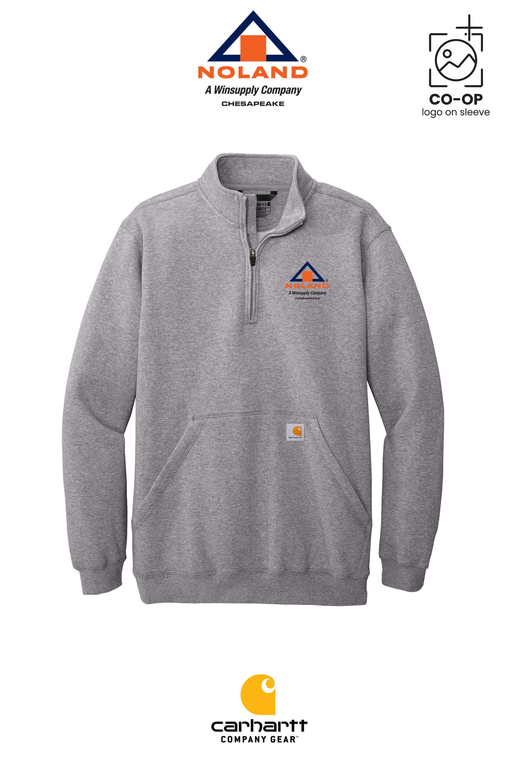 Carhartt® Midweight 1/4-Zip Mock Neck Sweatshirt - Noland Company Chesapeake
