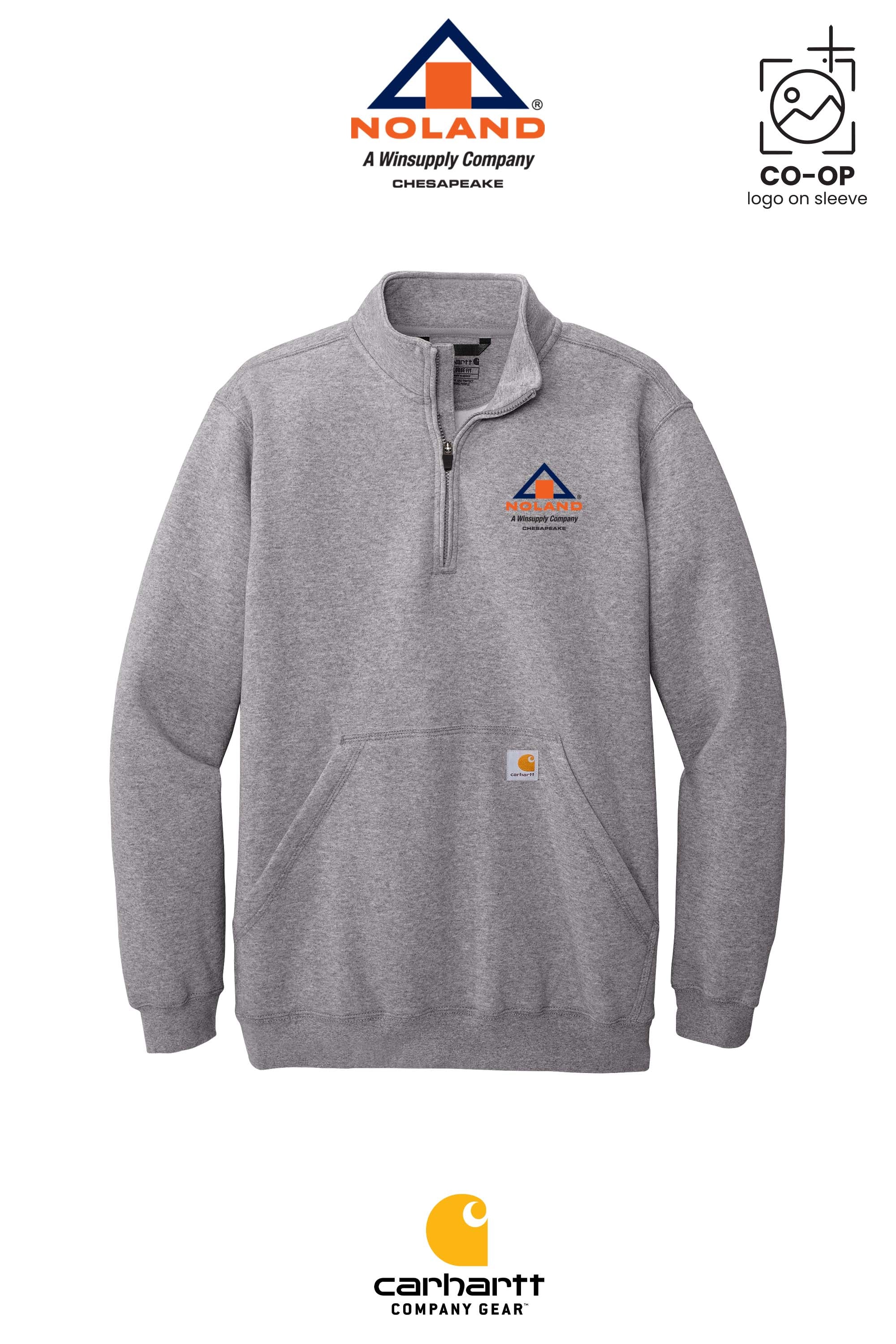 Carhartt® Midweight 1/4-Zip Mock Neck Sweatshirt - Noland Company Chesapeake