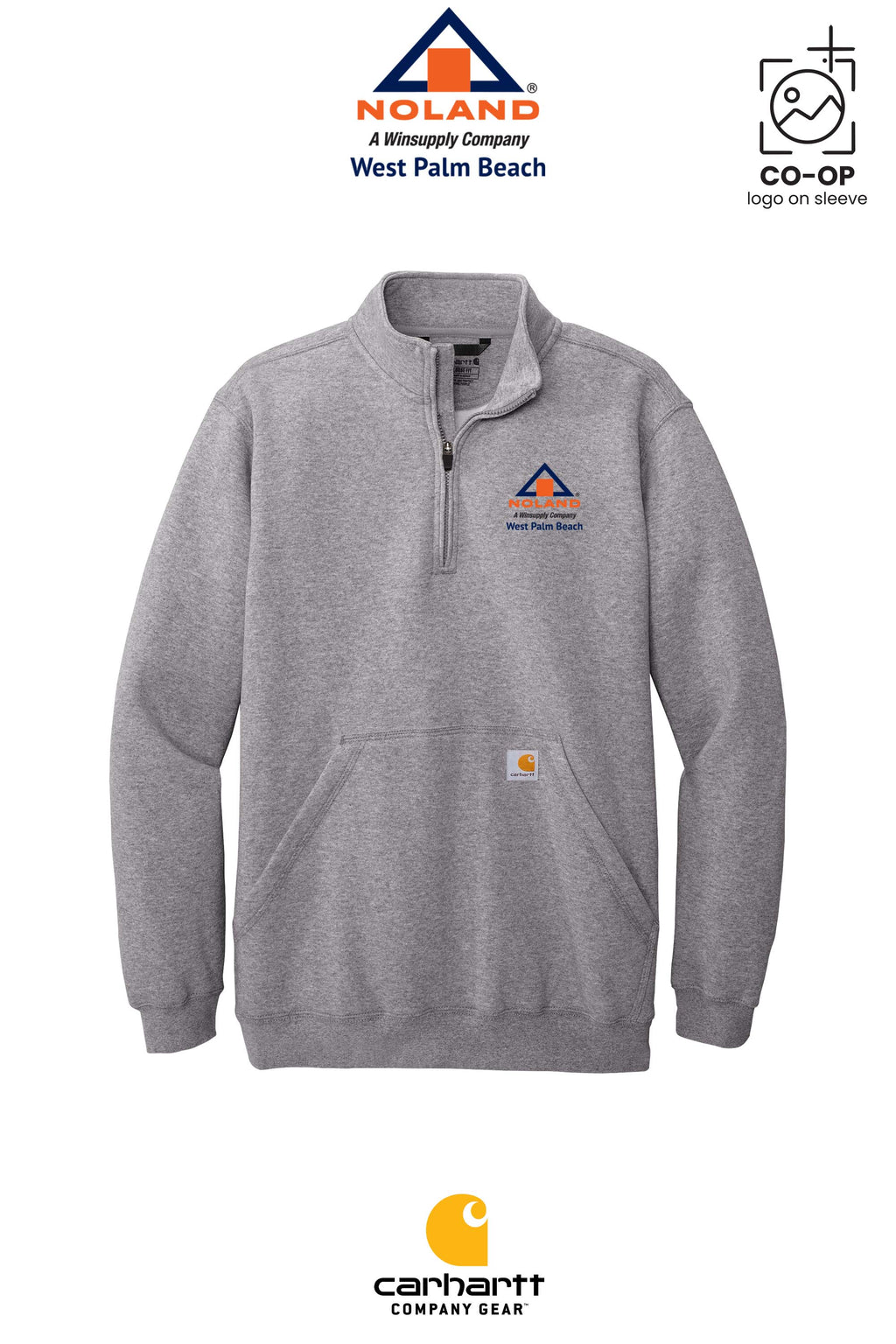 Carhartt® Midweight 1/4-Zip Mock Neck Sweatshirt - Noland West Palm Beach