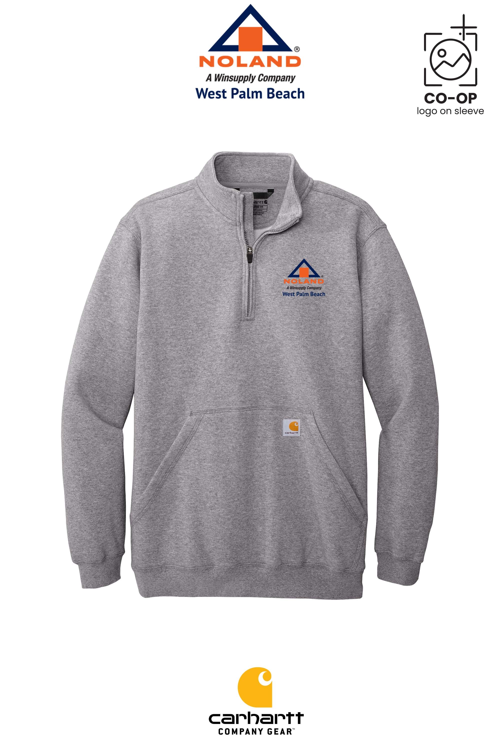 Carhartt® Midweight 1/4-Zip Mock Neck Sweatshirt - Noland West Palm Beach