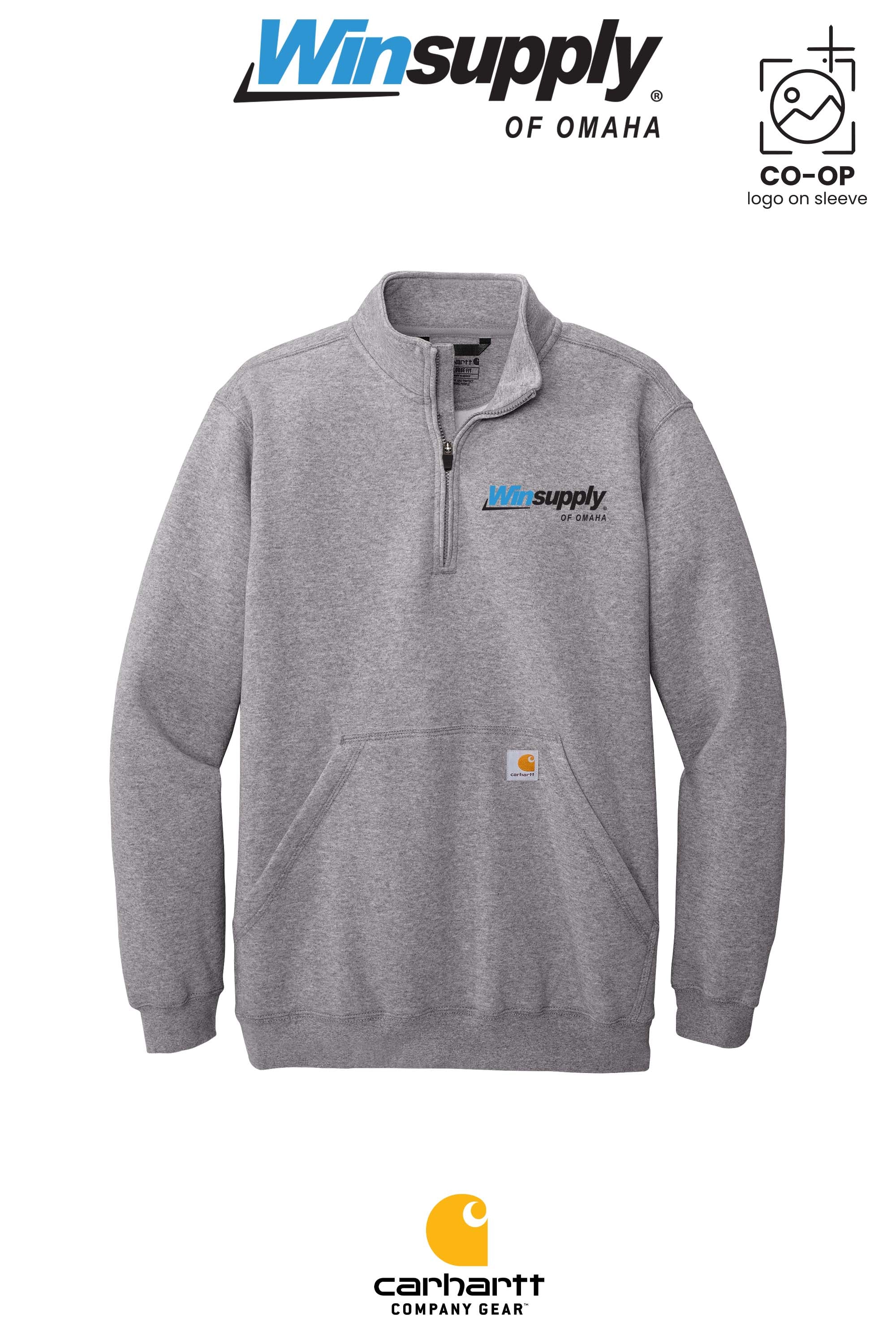 Carhartt® Midweight 1/4-Zip Mock Neck Sweatshirt - Winsupply of Omaha