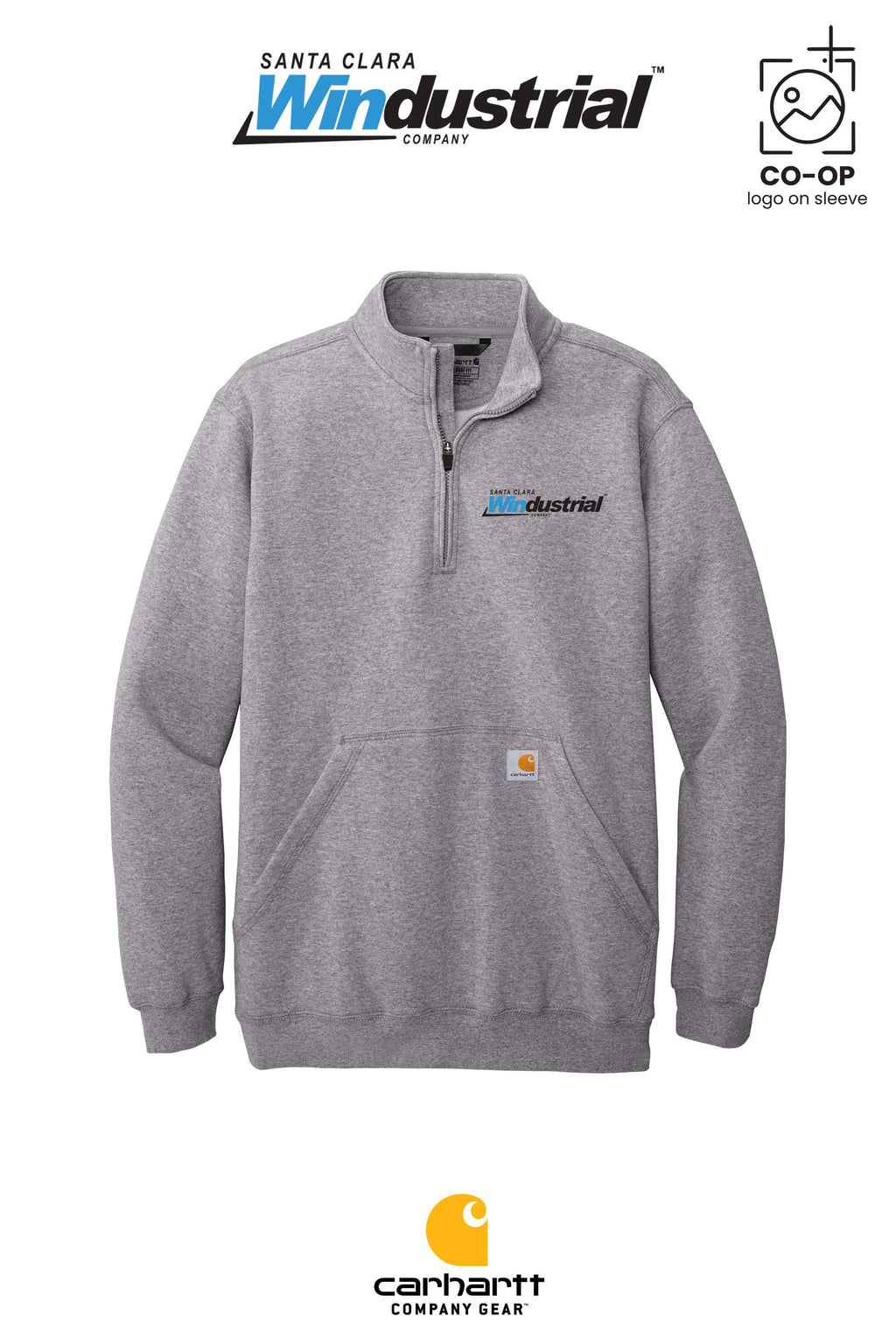Carhartt® Midweight 1/4-Zip Mock Neck Sweatshirt - Santa Clara Windustrial