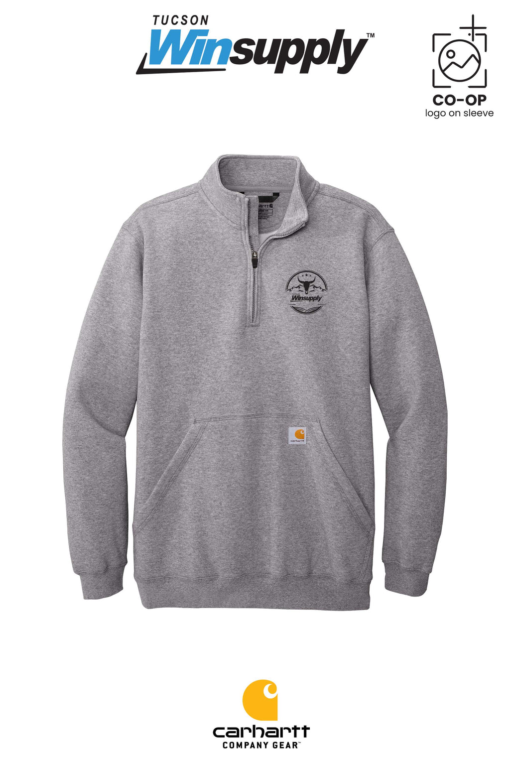 Carhartt® Midweight 1/4-Zip Mock Neck Sweatshirt - Winsupply Tucson AZ