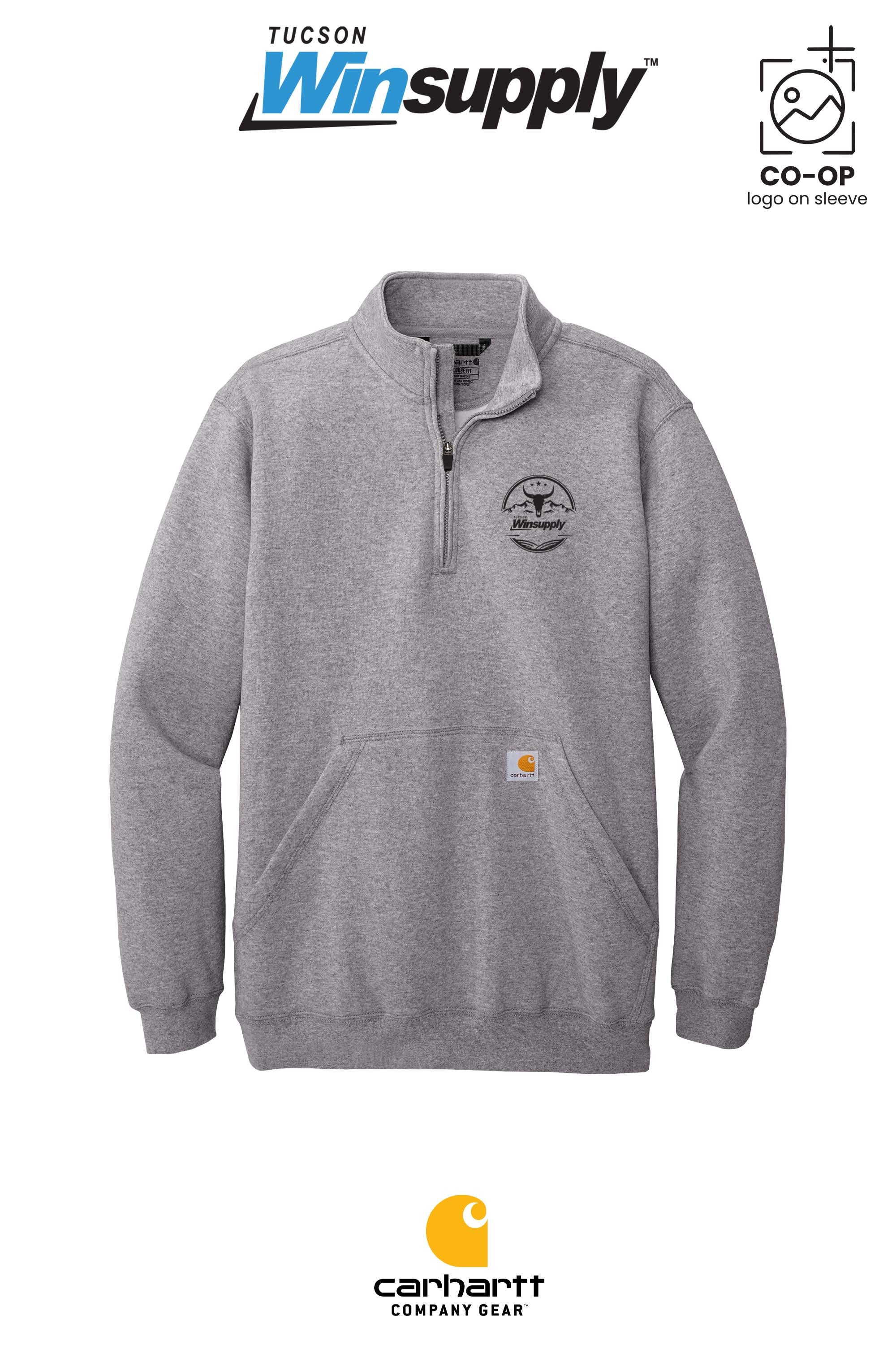 Carhartt® Midweight 1/4-Zip Mock Neck Sweatshirt - Winsupply Tucson AZ