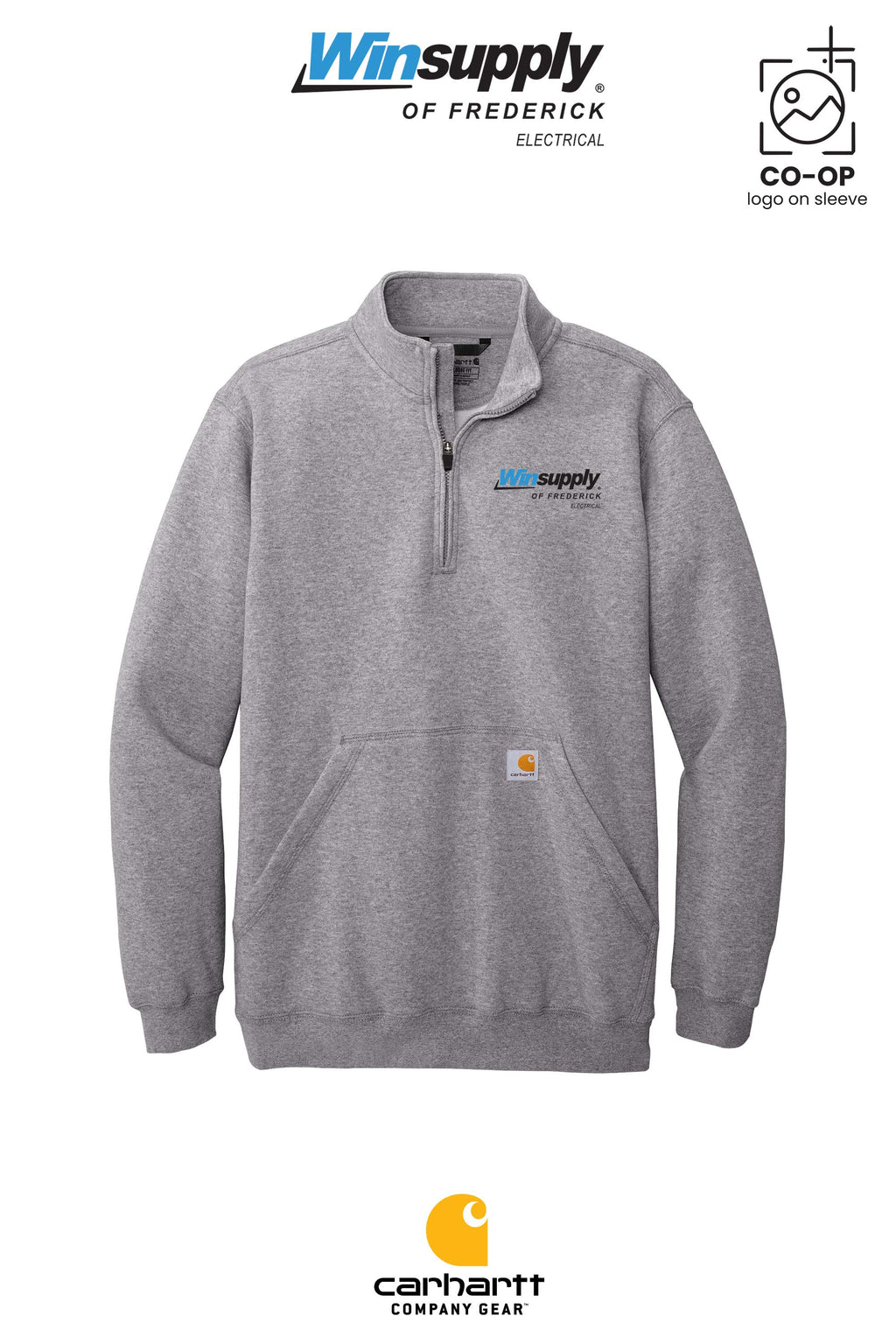 Carhartt® Midweight 1/4-Zip Mock Neck Sweatshirt - Winsupply of Frederick