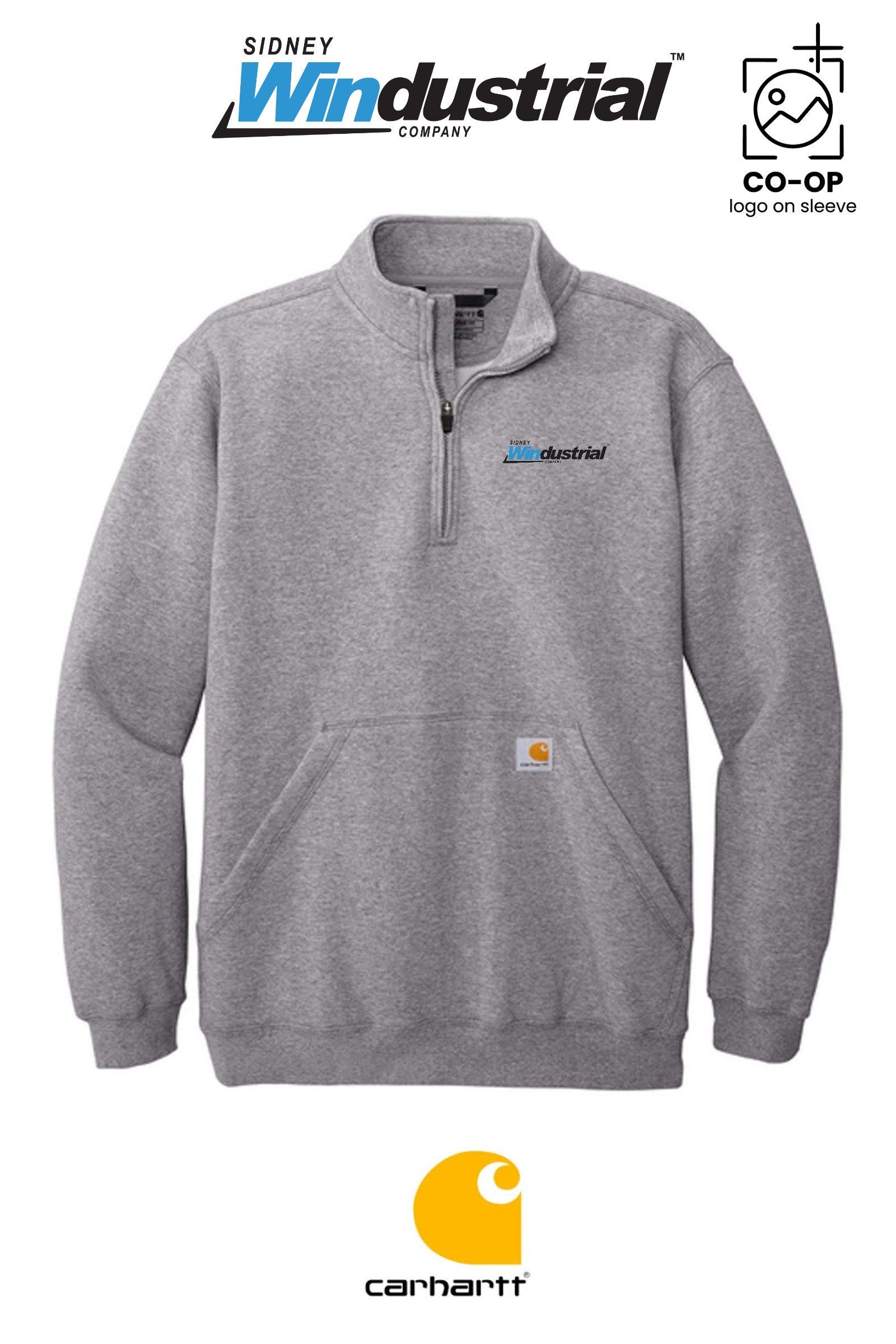 Carhartt® Midweight 1/4-Zip Mock Neck Sweatshirt - Sidney Windustrial