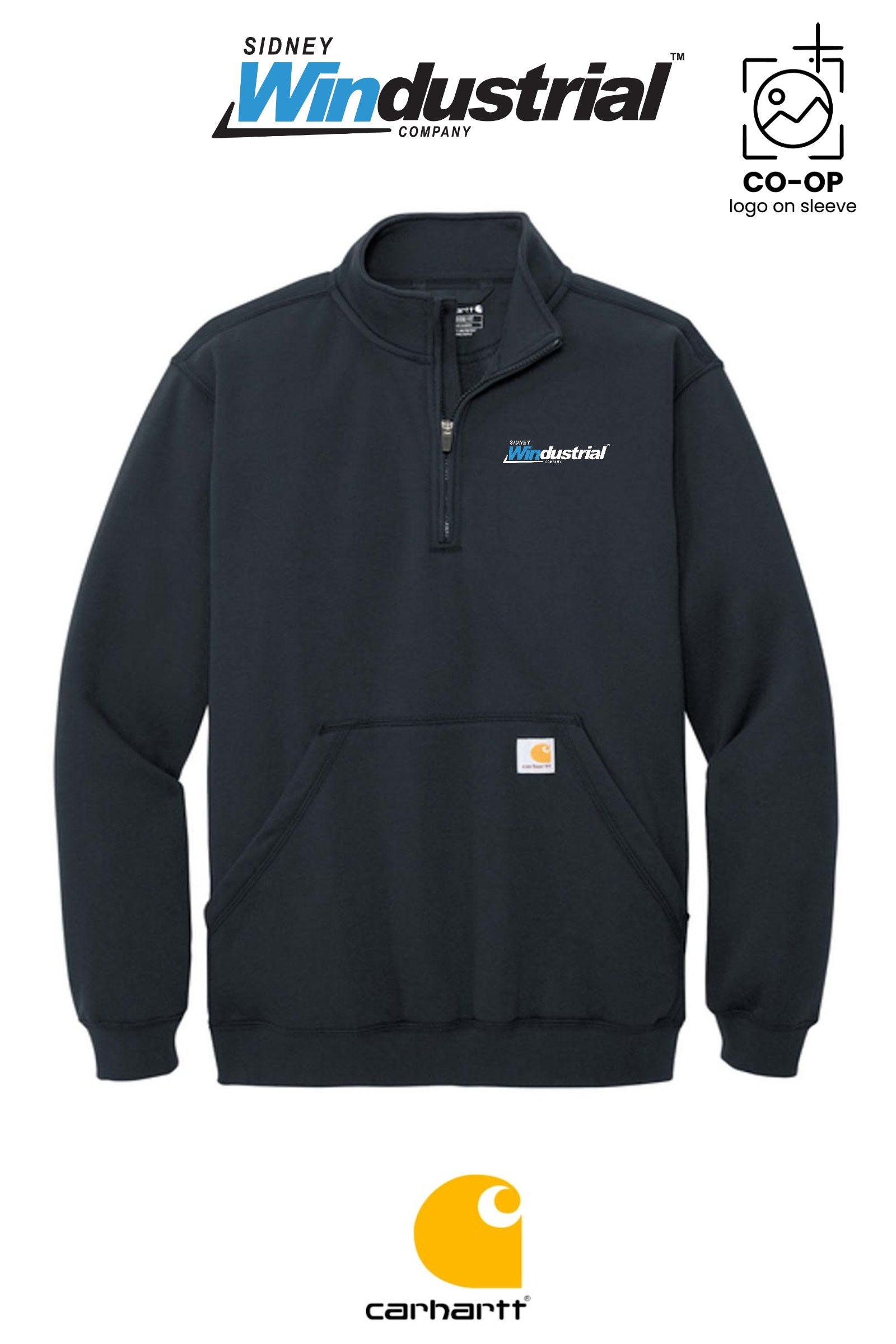Carhartt® Midweight 1/4-Zip Mock Neck Sweatshirt - Sidney Windustrial