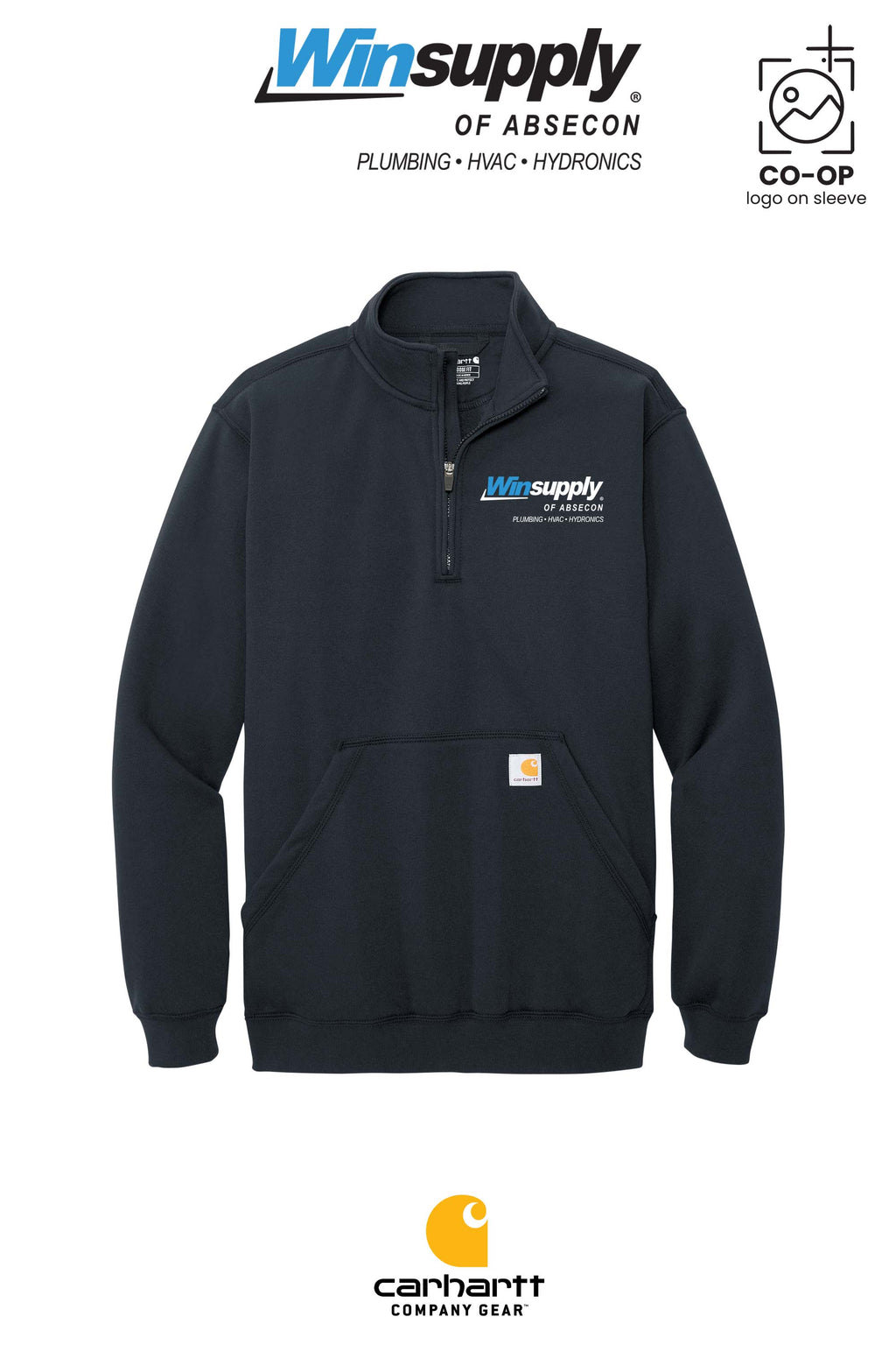 Carhartt® Midweight 1/4-Zip Mock Neck Sweatshirt - Winsupply of Absecon