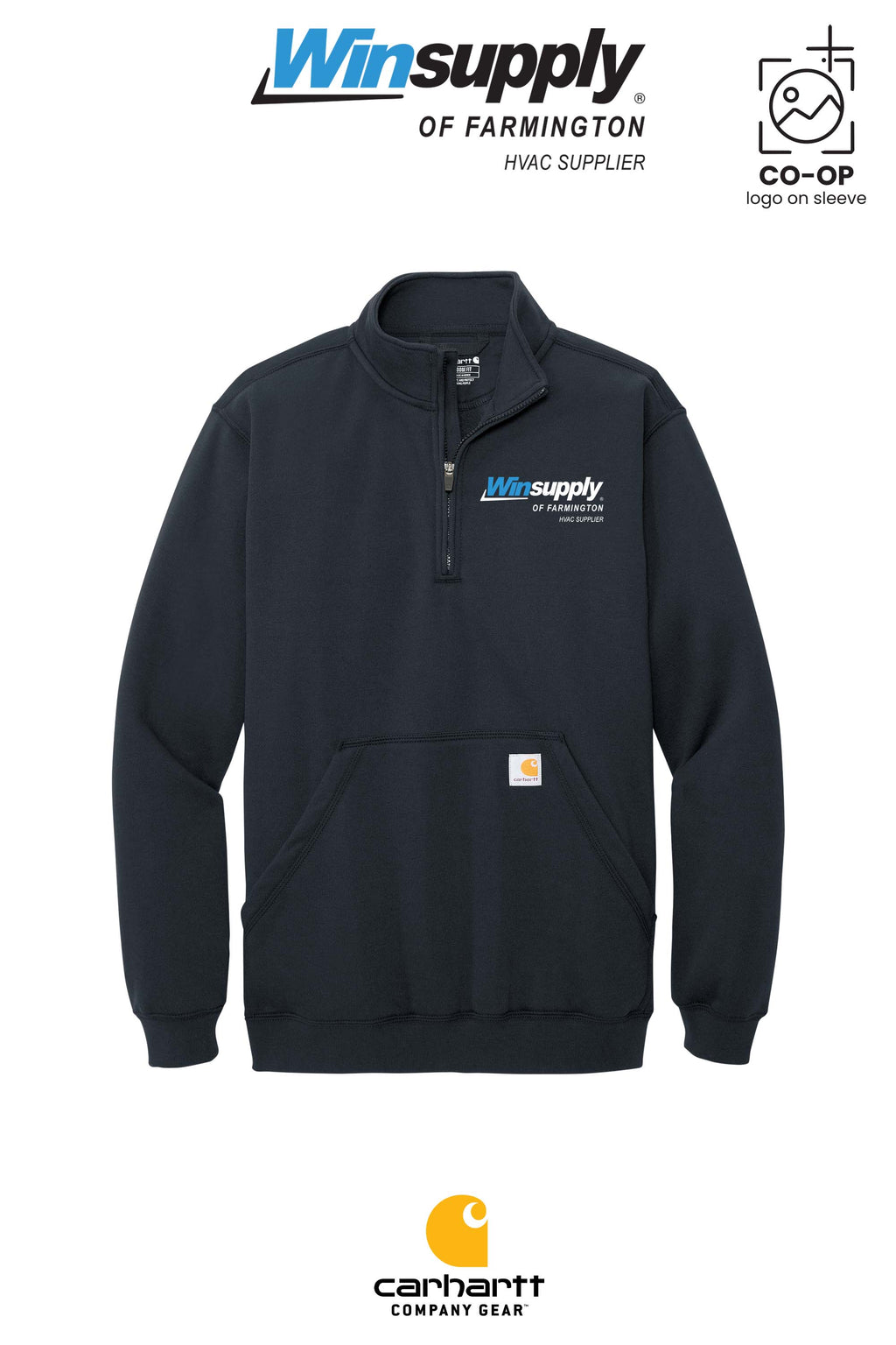 Carhartt® Midweight 1/4-Zip Mock Neck Sweatshirt - Winsupply of Farmington