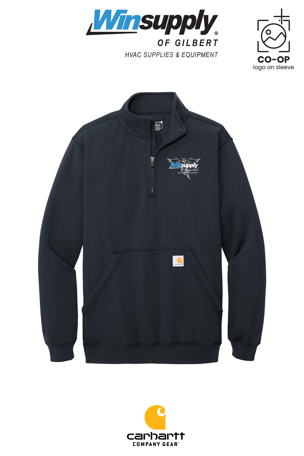 Carhartt® Midweight 1/4-Zip Mock Neck Sweatshirt - Winsupply of Gilbert
