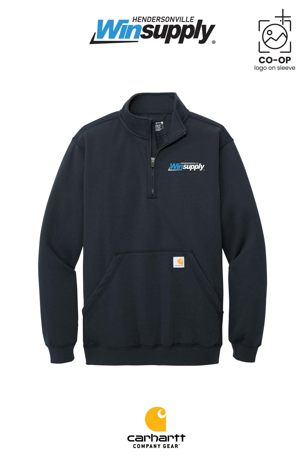 Carhartt® Midweight 1/4-Zip Mock Neck Sweatshirt - Winsupply of Hendersonville