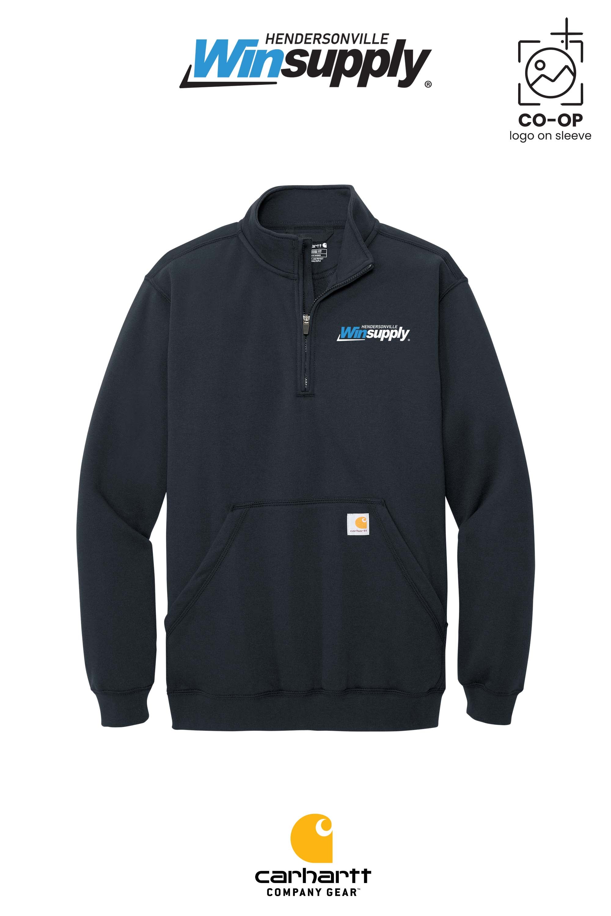 Carhartt® Midweight 1/4-Zip Mock Neck Sweatshirt - Winsupply of Hendersonville