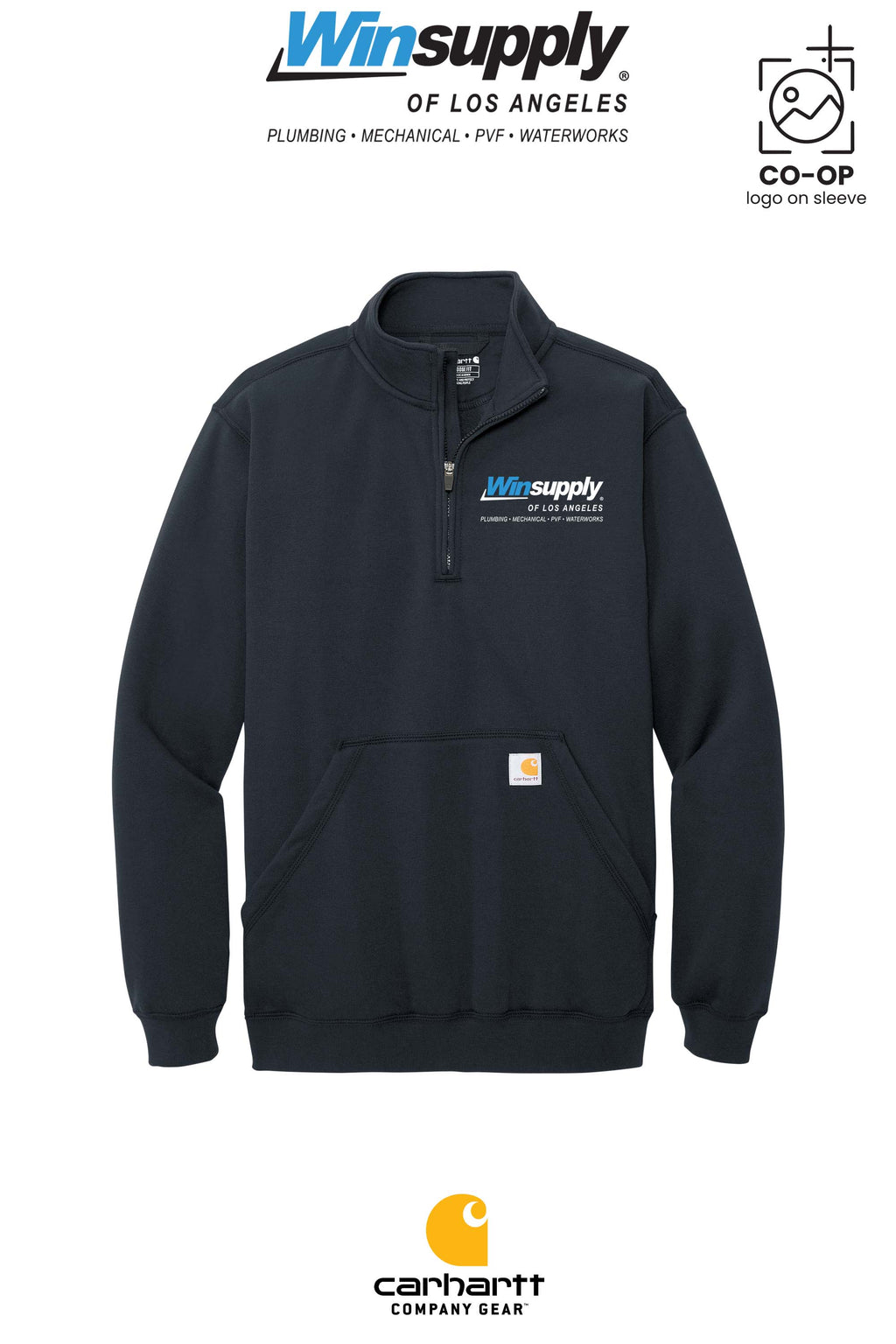 Carhartt® Midweight 1/4-Zip Mock Neck Sweatshirt - Winsupply of Los Angeles
