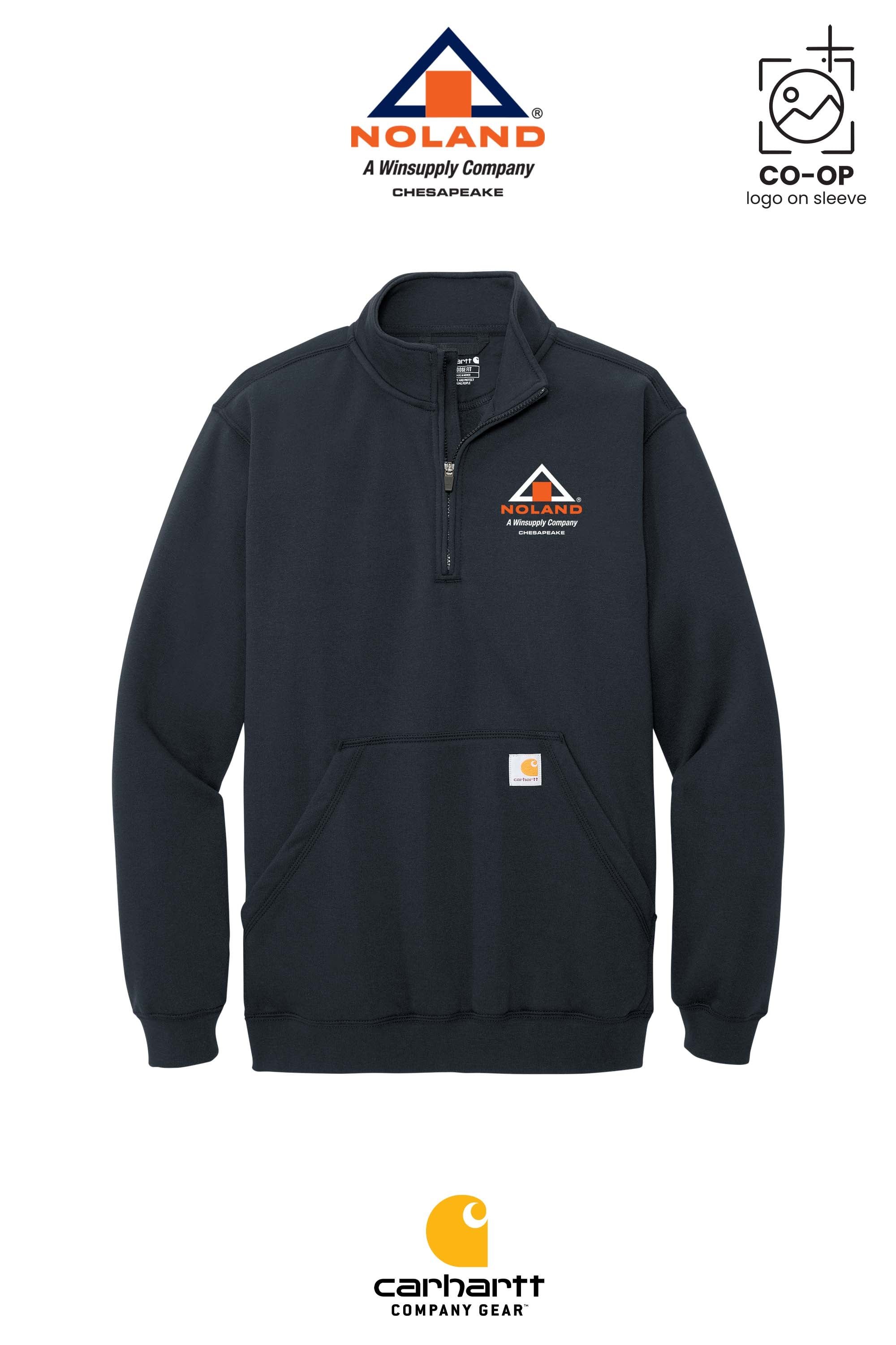 Carhartt® Midweight 1/4-Zip Mock Neck Sweatshirt - Noland Company Chesapeake