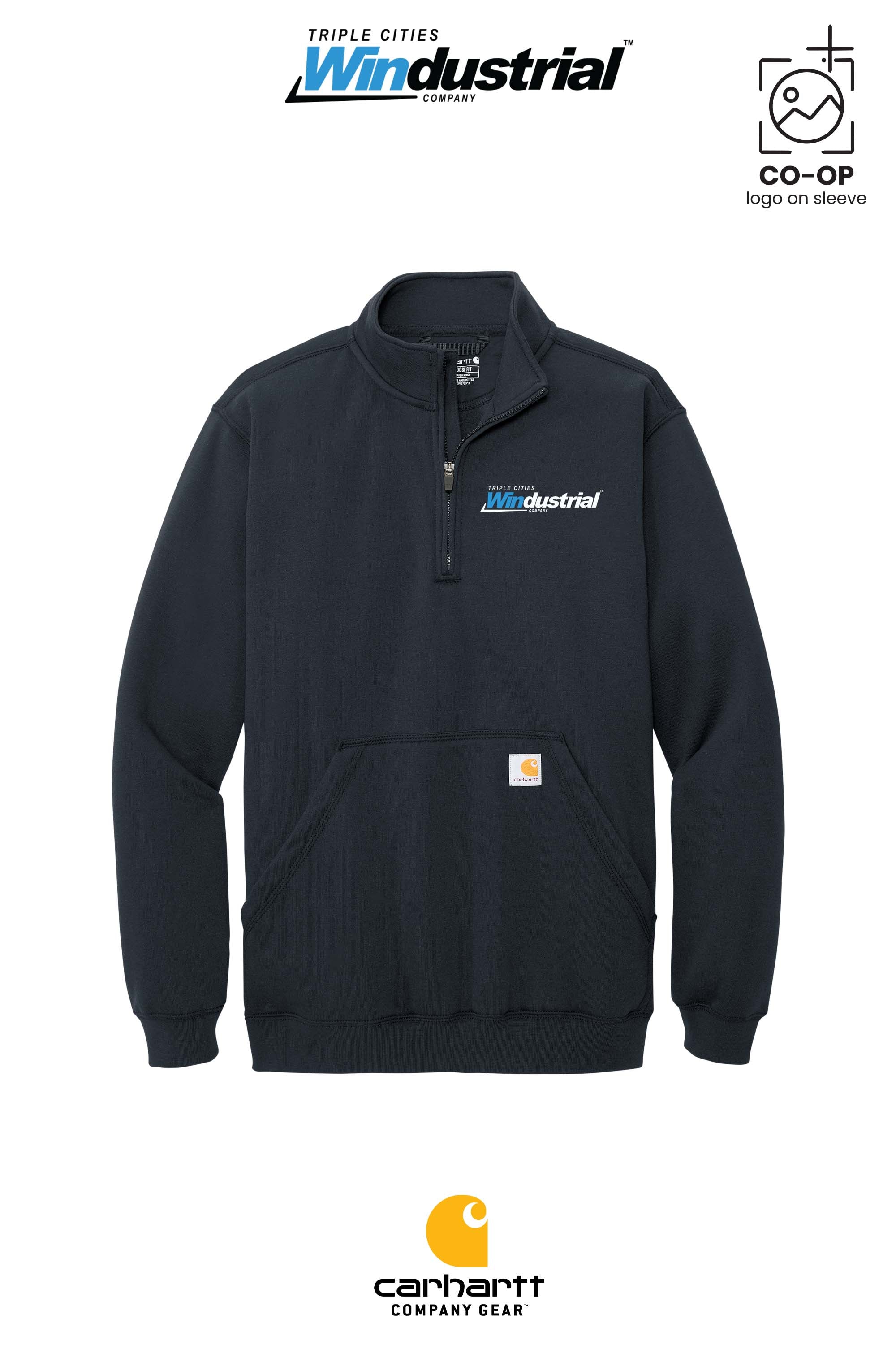 Carhartt® Midweight 1/4-Zip Mock Neck Sweatshirt - Windustrial Triple Cities