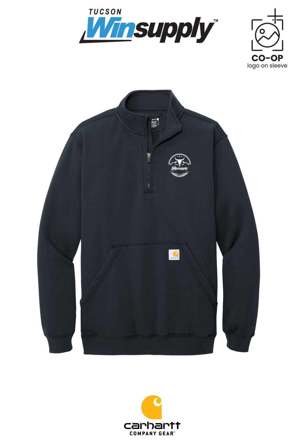 Carhartt® Midweight 1/4-Zip Mock Neck Sweatshirt - Winsupply Tucson AZ